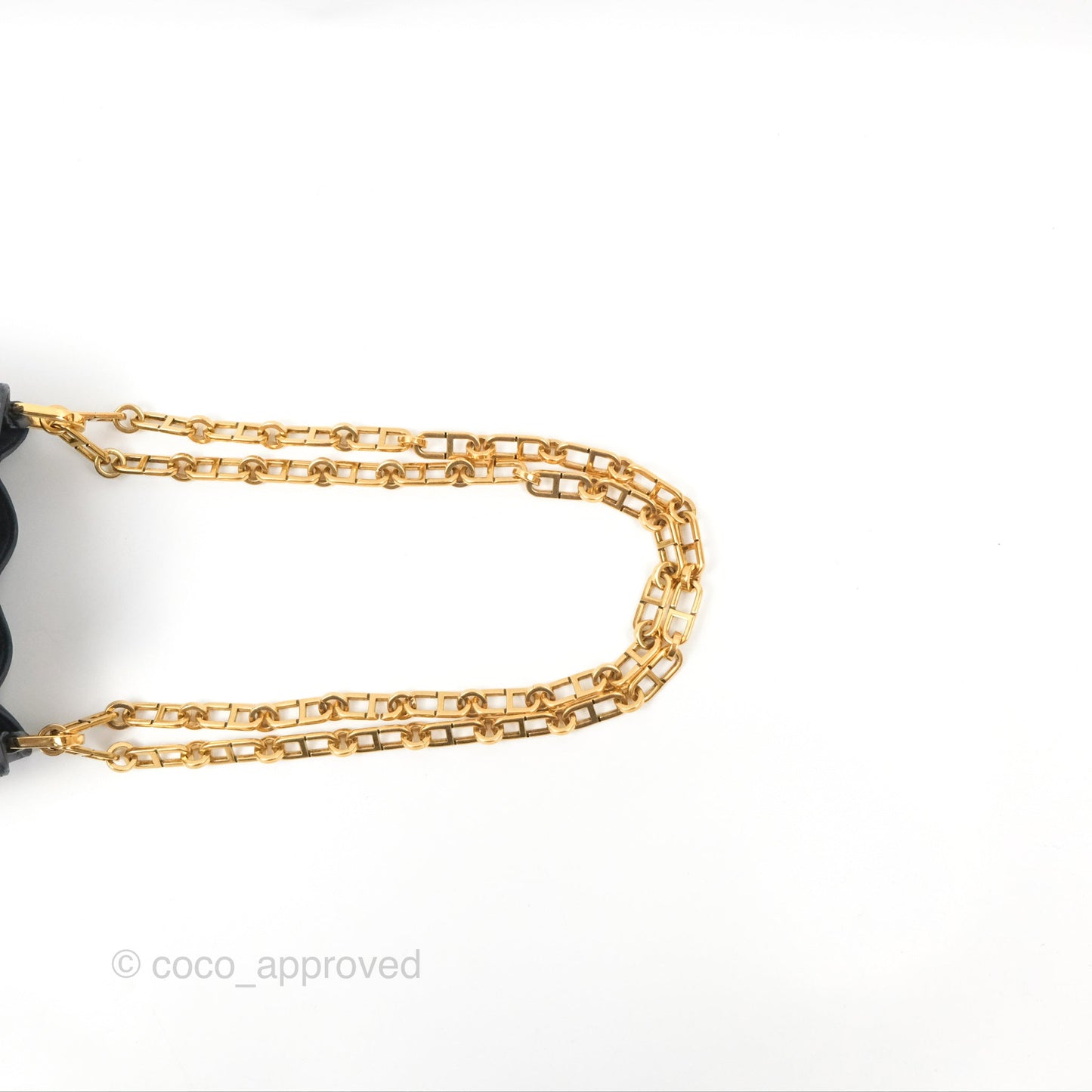 Dior Drawstring Chain Bucket Bag Navy Oblique Canvas