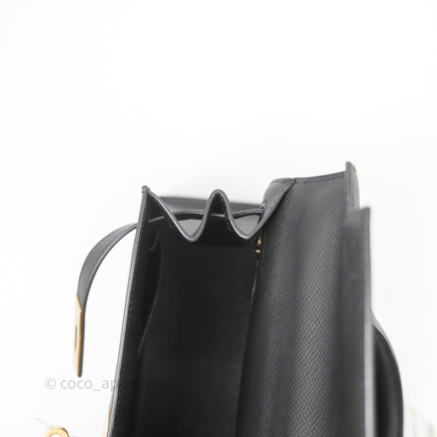 Hermès Kelly 28 Black Epsom Gold Hardware
