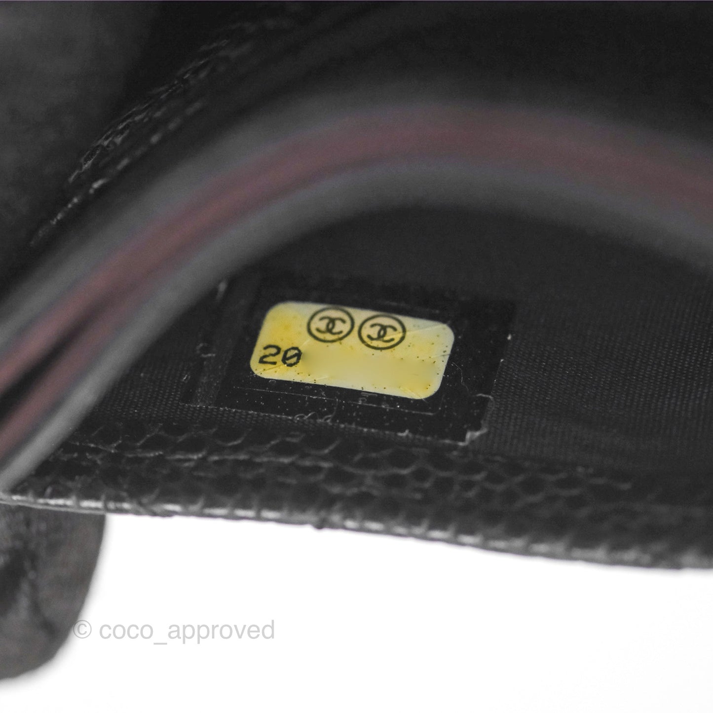 Chanel Classic Flat Card Holder Black Caviar Gold Hardware