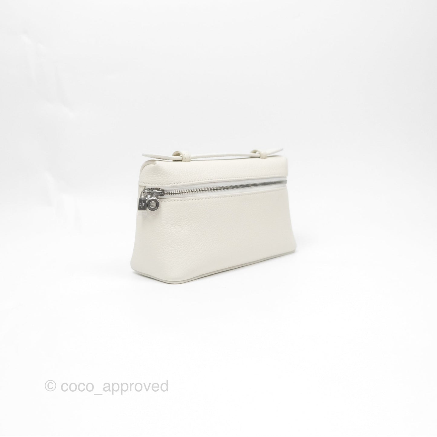 Loro Piana Extra Pocket L19 White Grained Calfskin