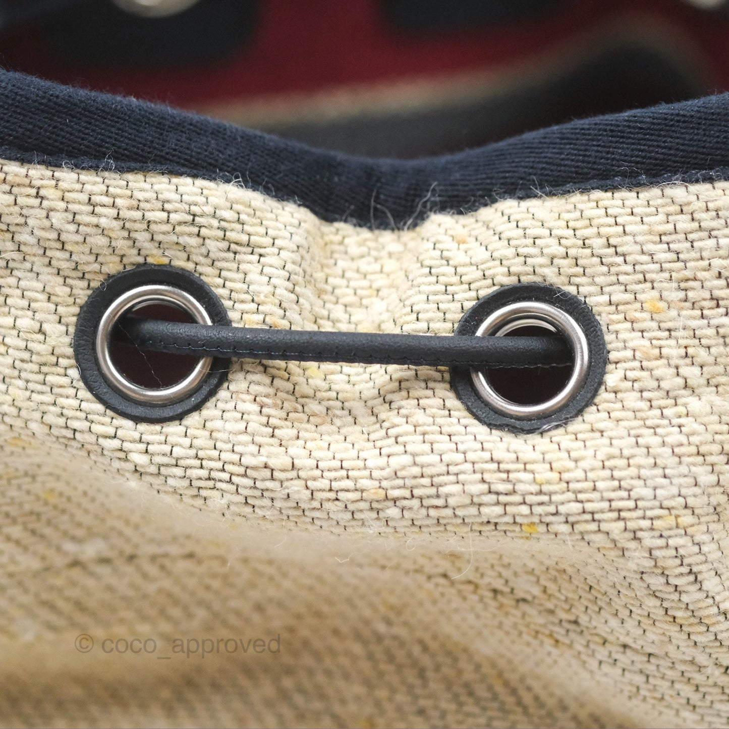 Chanel Canvas Deauville Backpack Beige