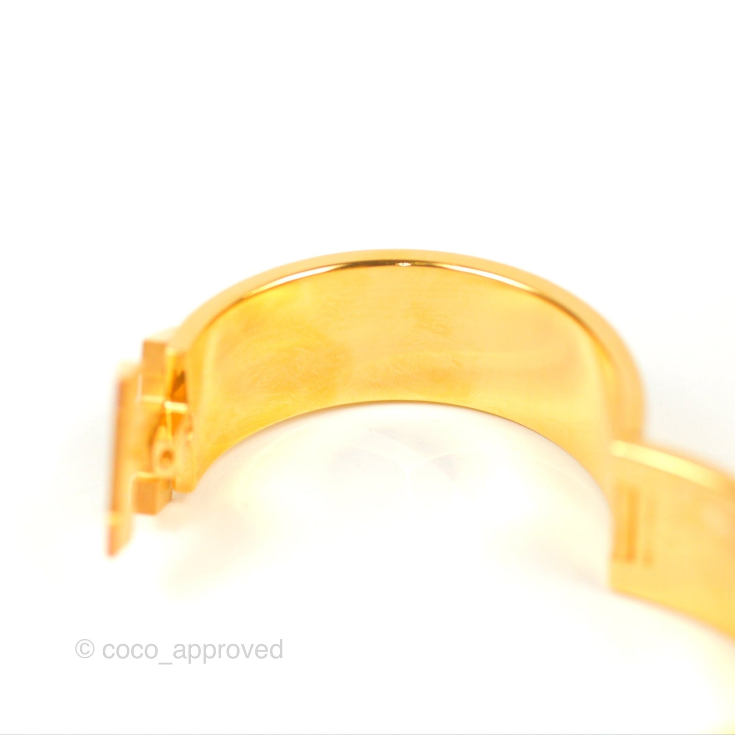 Hermès Clic Clac H Rainbow Bracelet Blue Gold Hardware PM