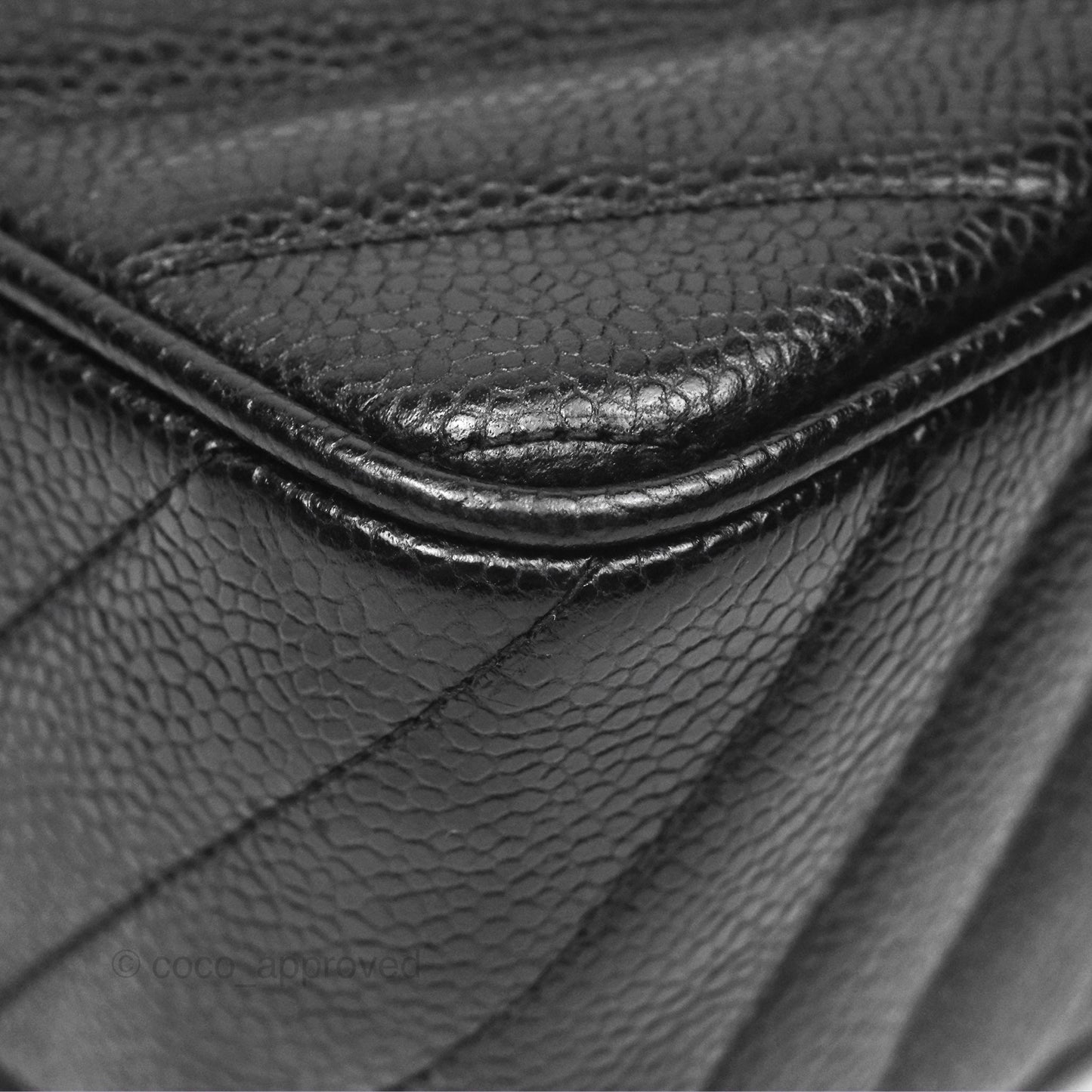 Chanel Vintage Small Camera Bag Black Caviar Gold Hardware