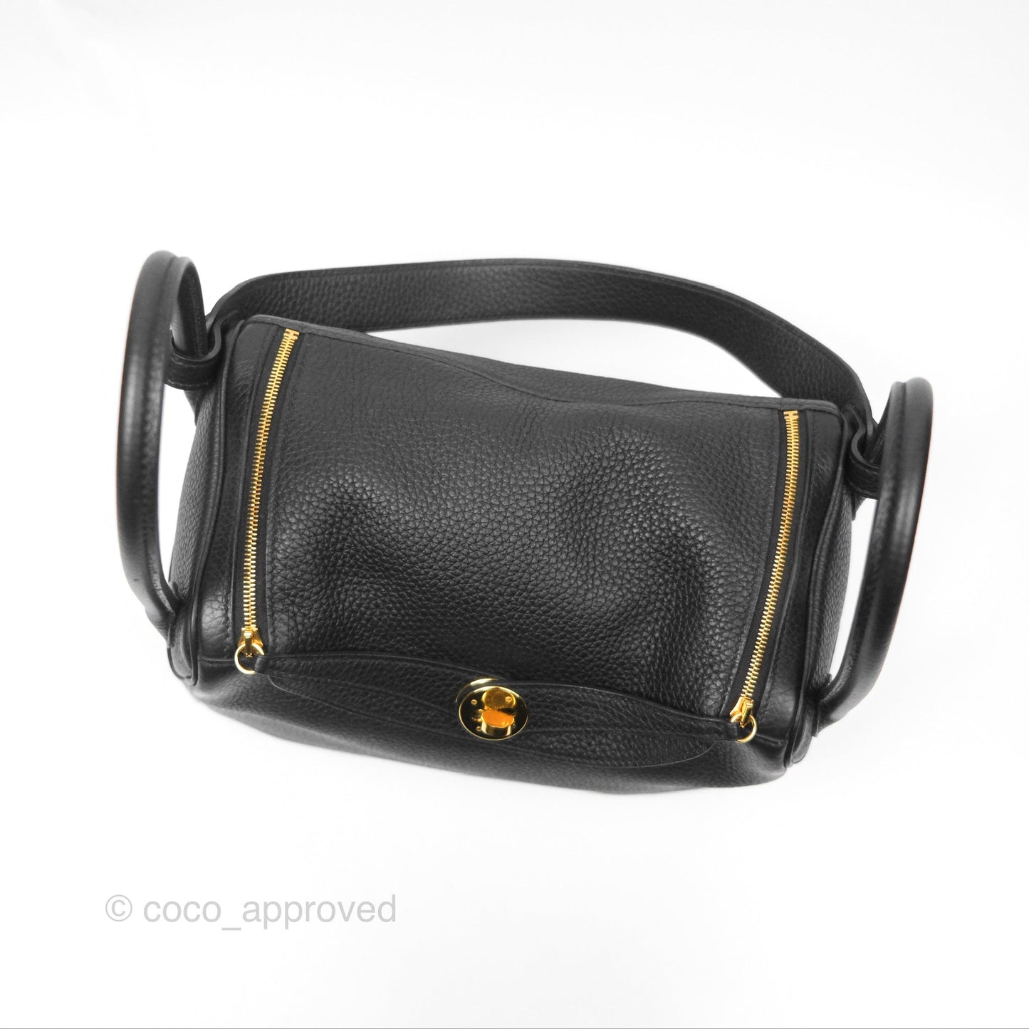 Hermès Lindy 26 Black Noir 89 Clemence Gold Hardware