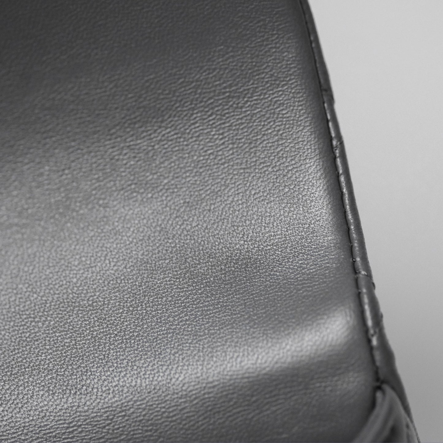 Chanel Top Handle Mini Rectangular Flap Grey Lambskin Gold Hardware