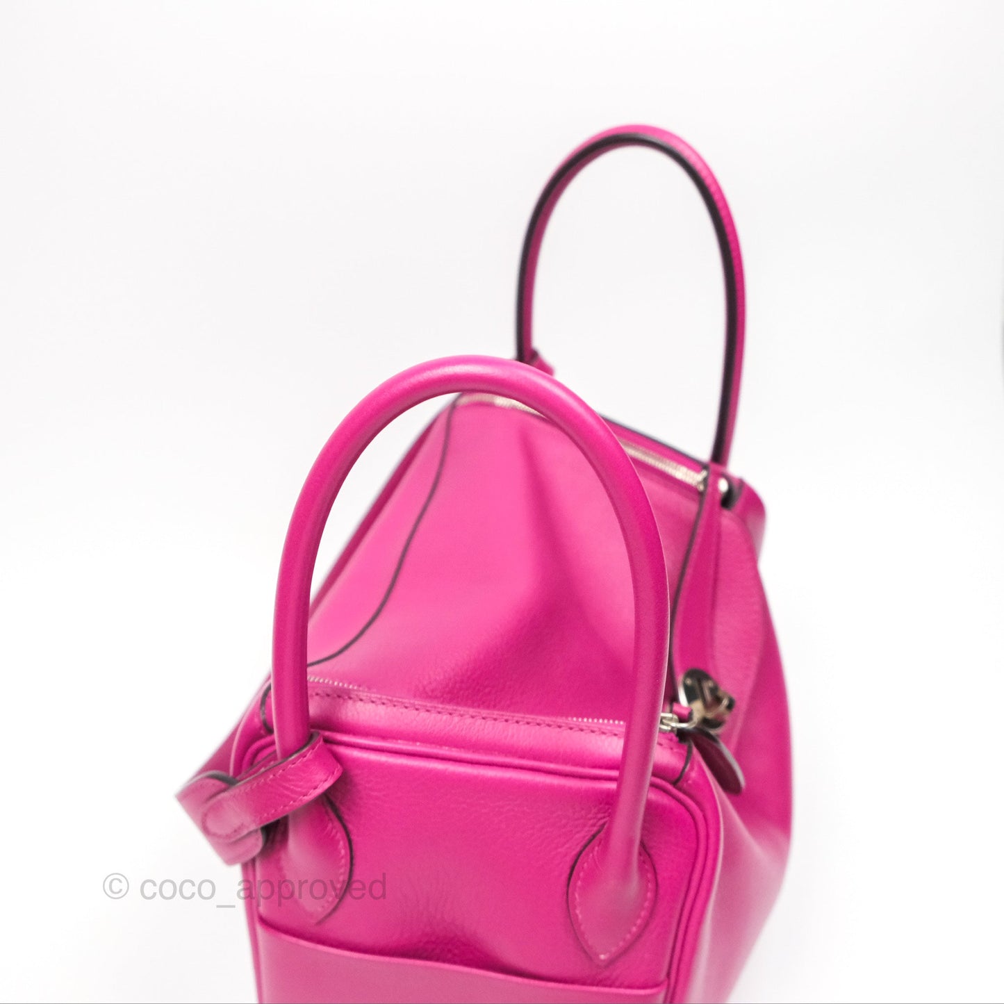 Hermès Lindy 26 Rose Pourpre Evercolor Palladium Hardware
