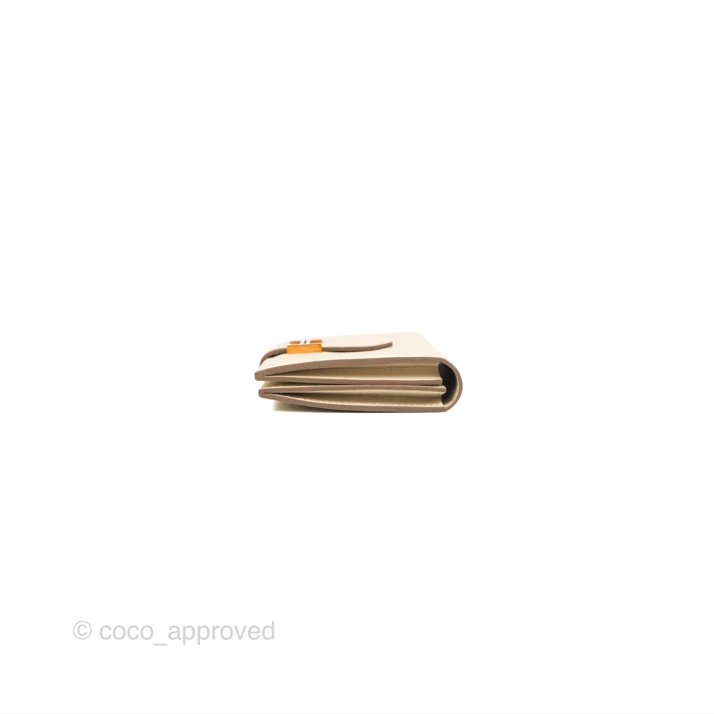 Hermès  Bearn Card Holder Nata Epsom Rose Gold Hardware