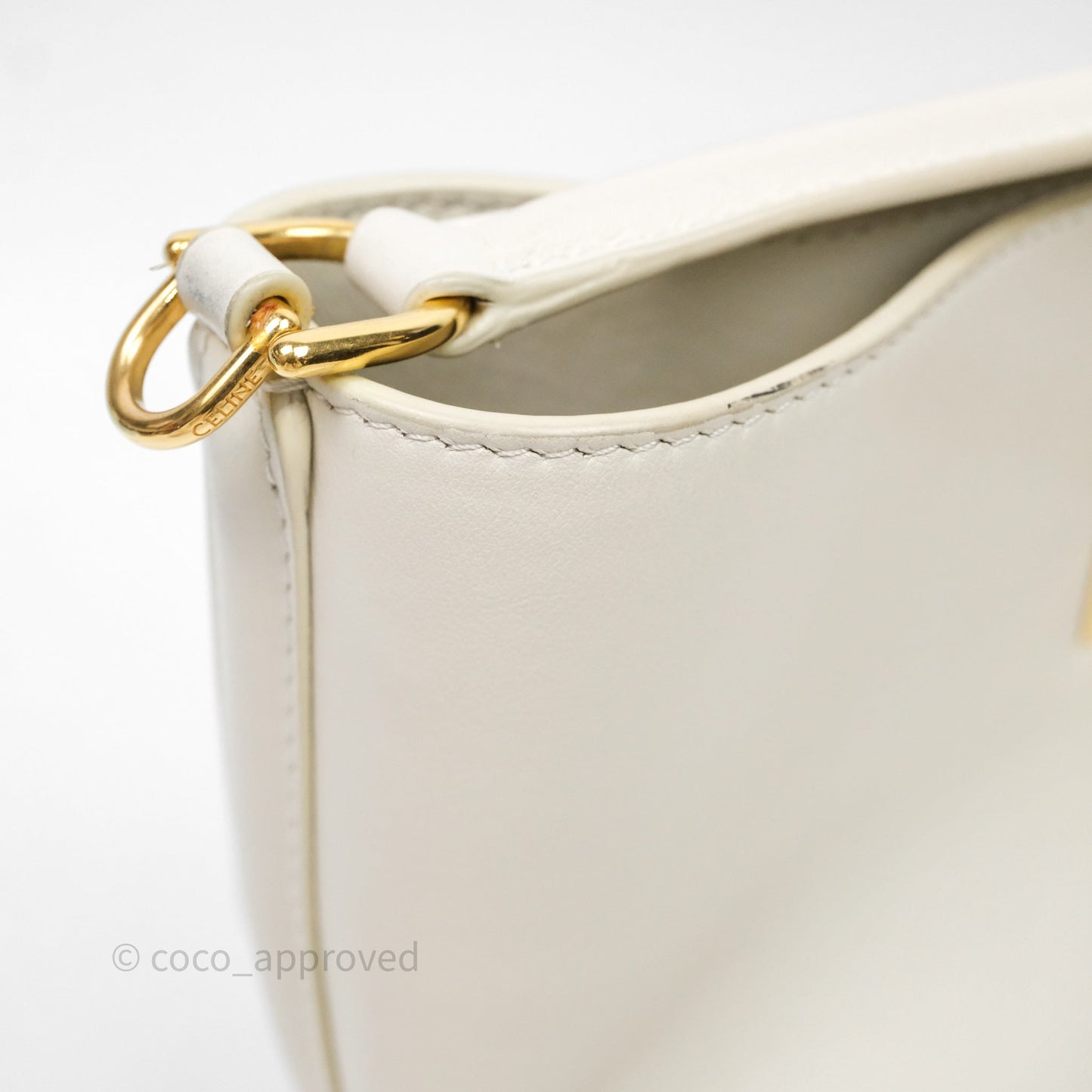 Celine Teen Bucket 16 Bag Ivory White Calfskin