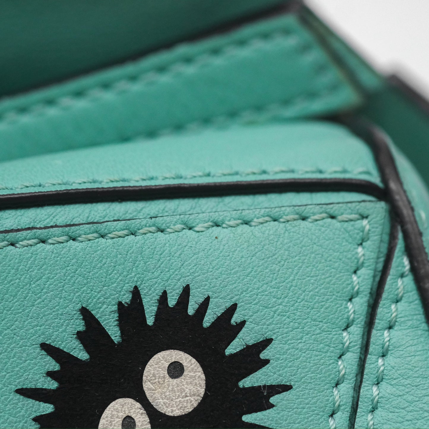 Loewe x Studio Ghibli Spirited Away Mini Puzzle Mint Calfskin