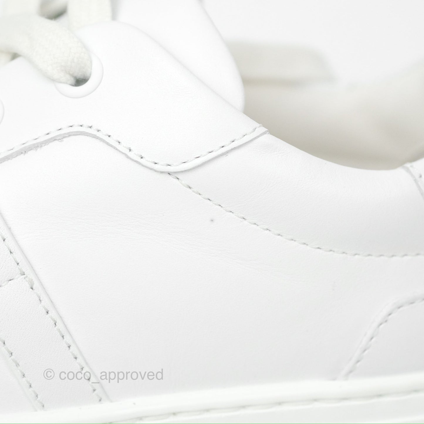 Hermès Day Sneakers White Calfskin Gold Hardware Size 35