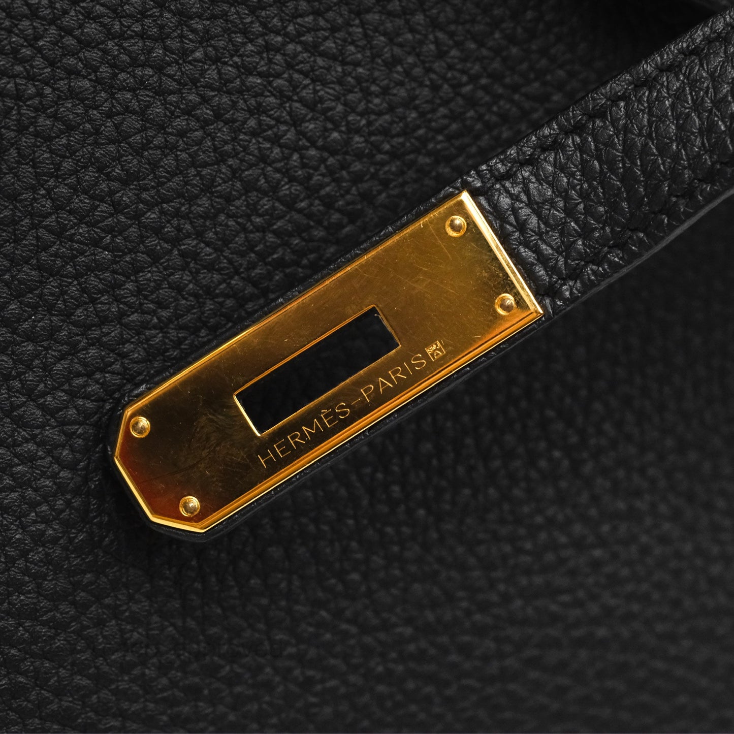 Hermès Birkin 30 Retourne Black Noir 89 Togo Gold Hardware