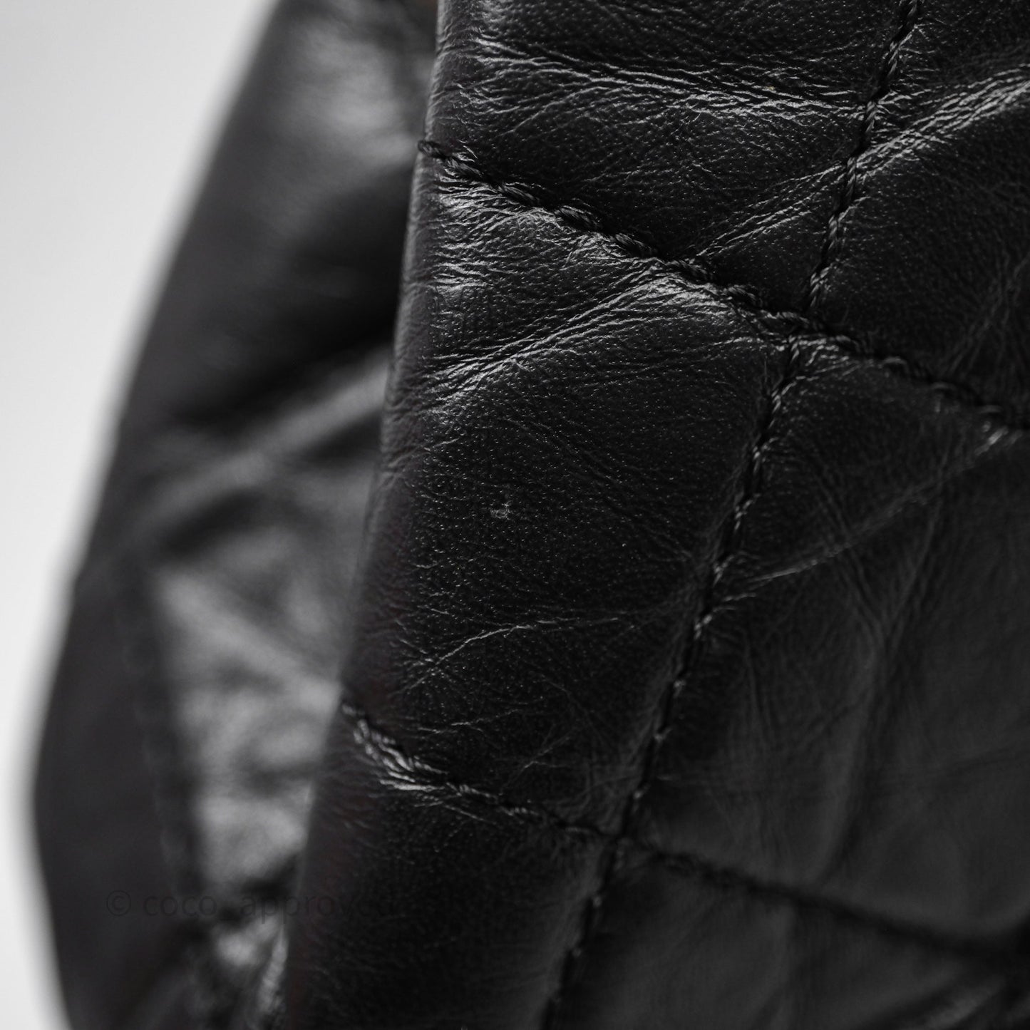 Chanel Small Gabrielle Backpack Quilted Black Aged Calfskin