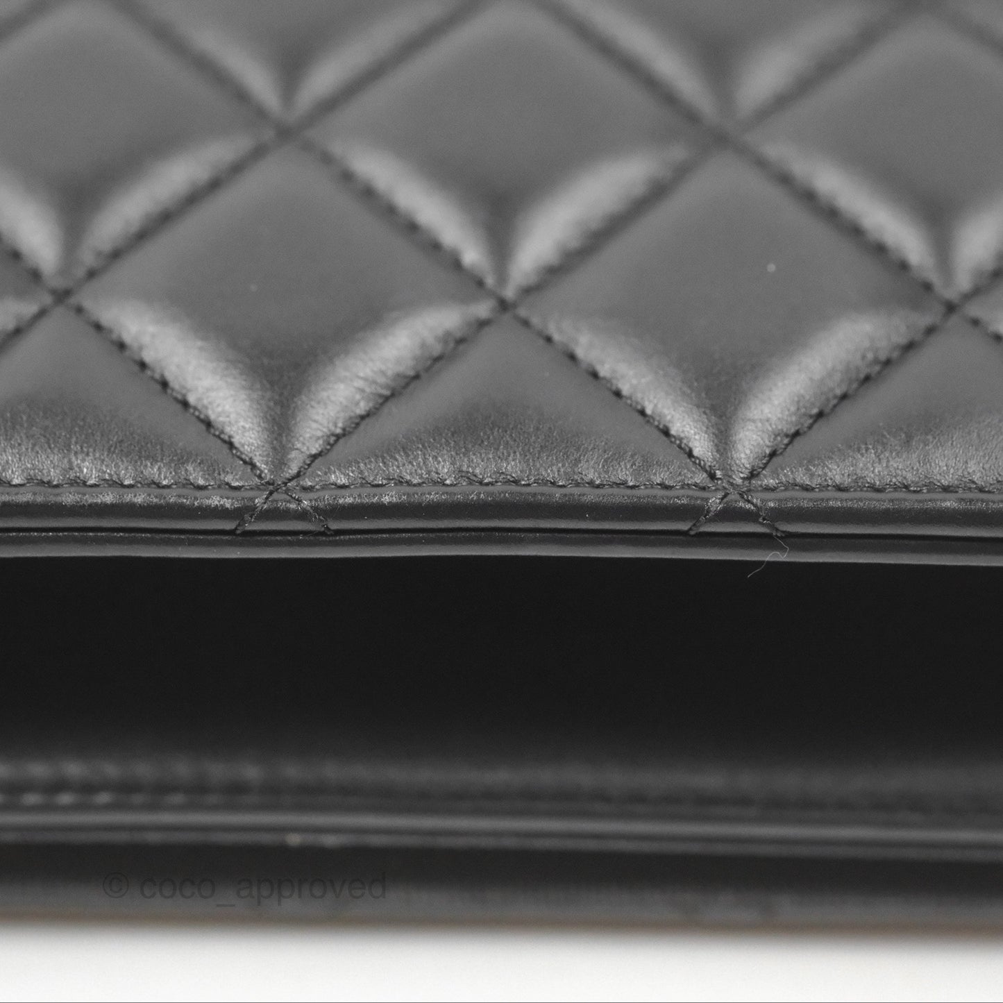 Chanel Quilted Ballerina Small Flap Bag Black Lambskin Ruthenium Hardware
