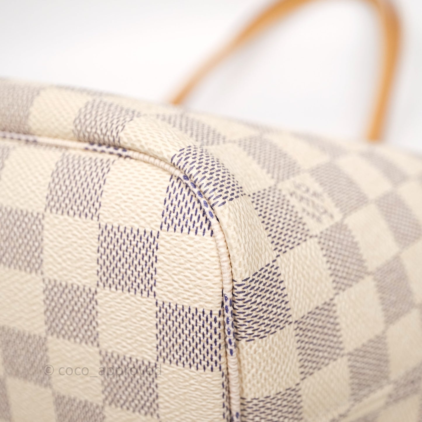 Louis Vuitton Neverfull MM Damier Azur Canvas Tote Bag