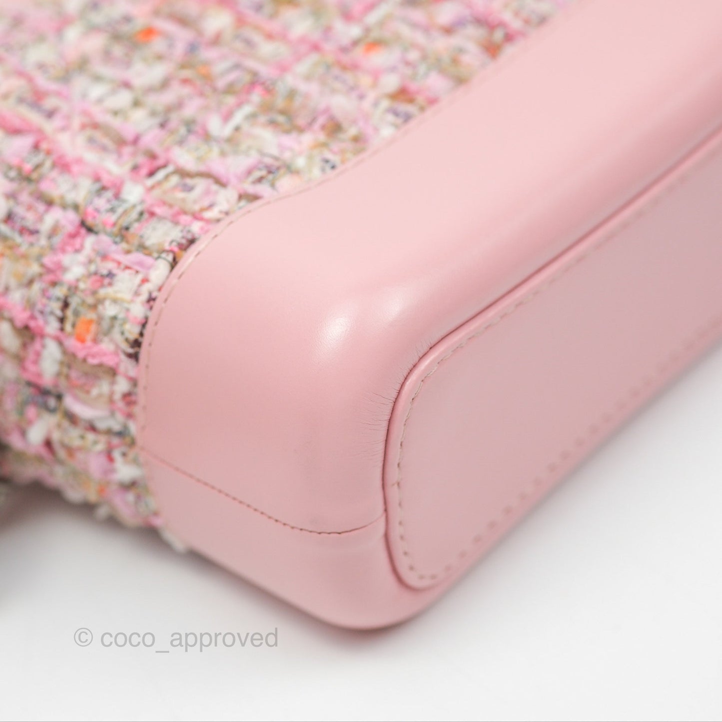 Chanel Small Gabrielle Hobo Quilted Pink Tweed Aged Calfskin