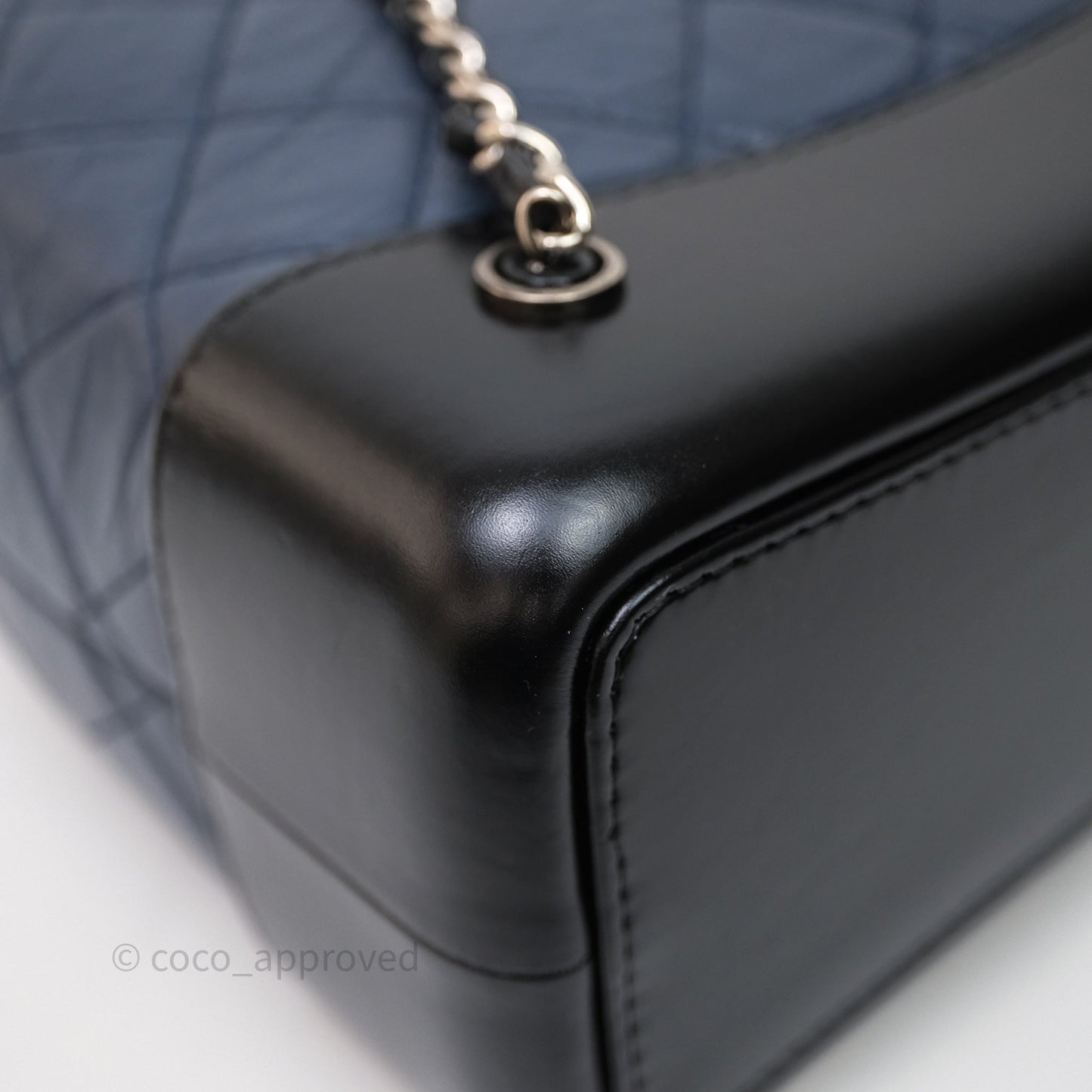 Chanel Gabrielle Backpack Blue Aged Calfskin Small