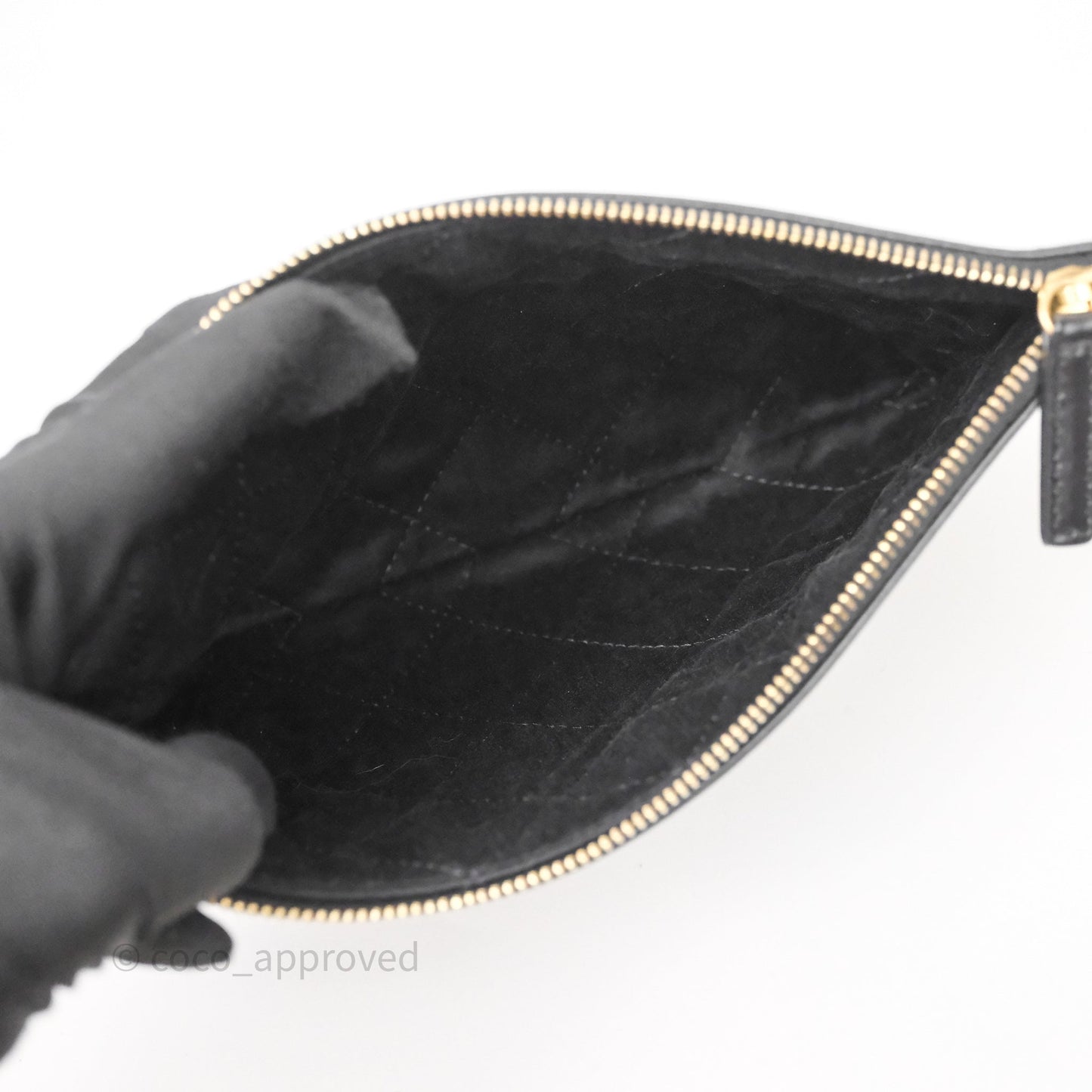 Chanel 22 Bag Medium Black Crumpled Calfskin Aged Gold Hardware