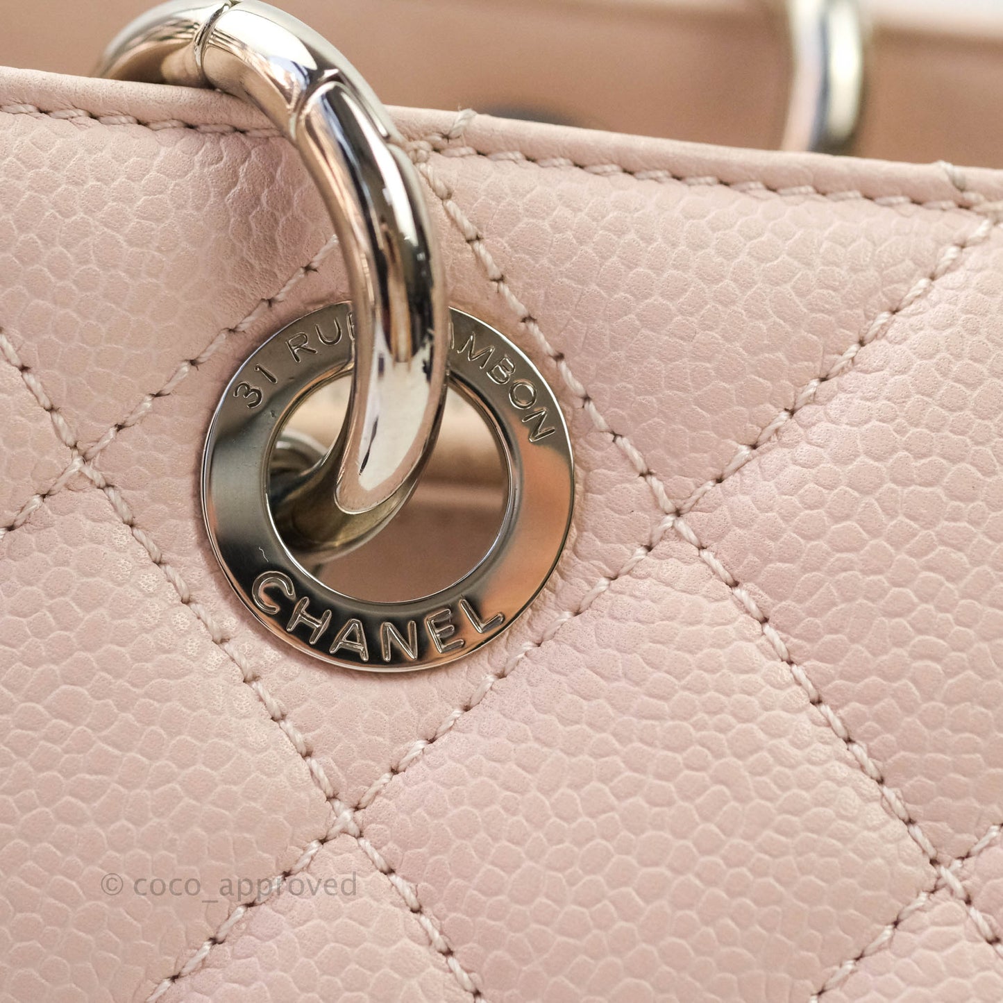 Chanel GST Pink Caviar Silver Hardware
