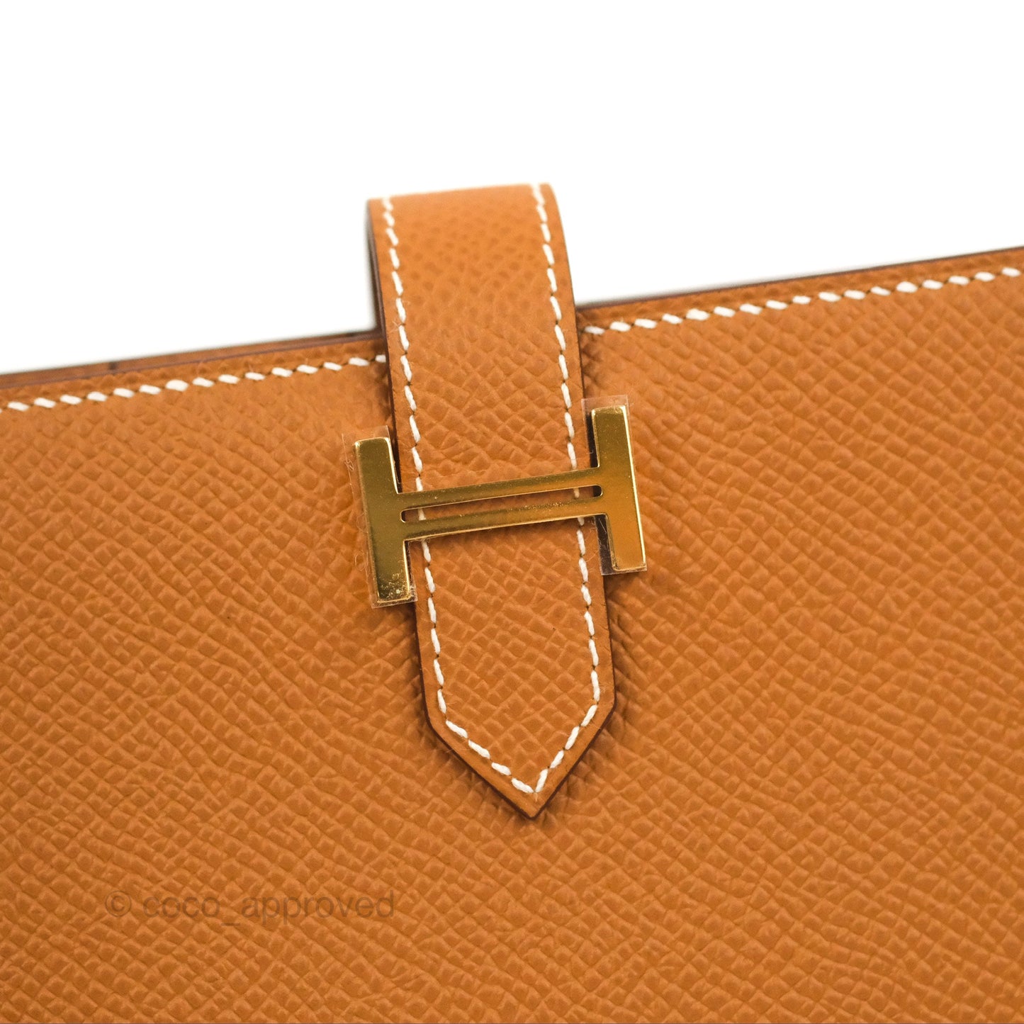 Hermès Bearn Wallet Gold Epsom Gold Hardware