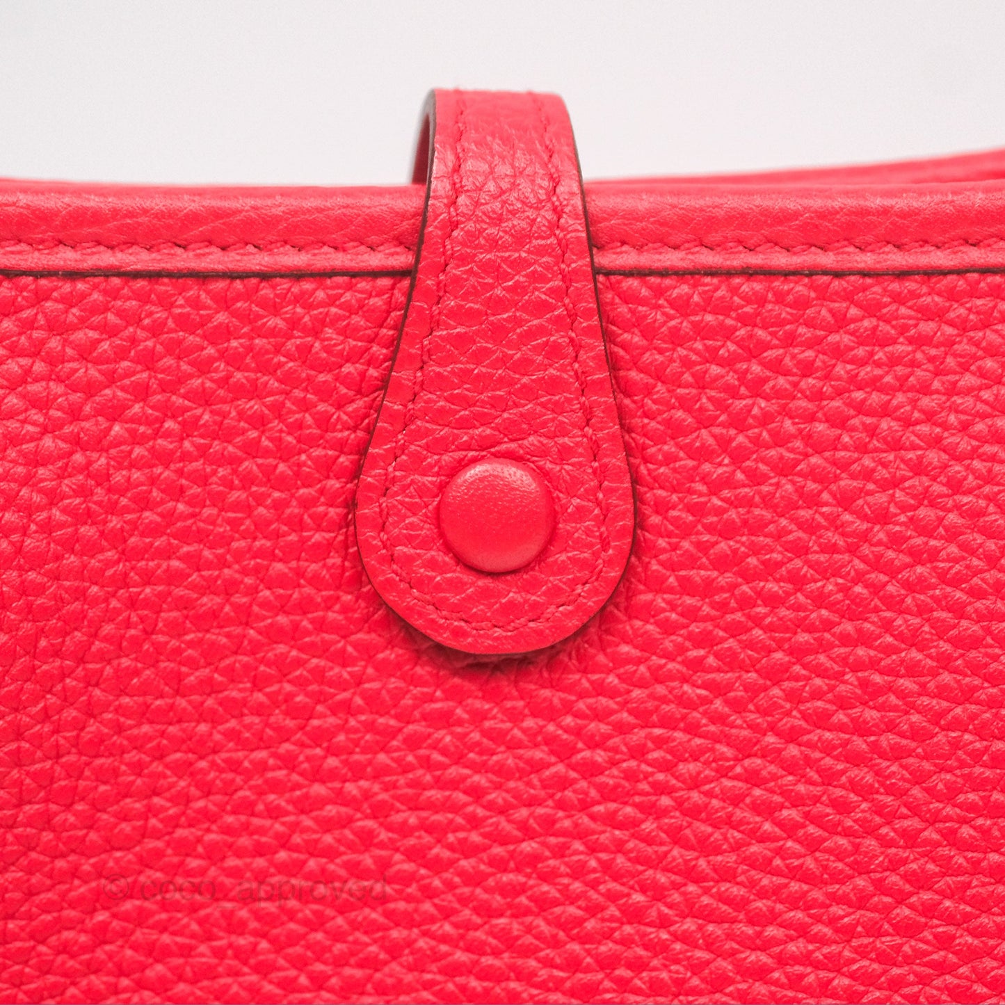 Hermès Mini Evelyne 16 Amazone Rouge de Coeur TM Palladium Hardware