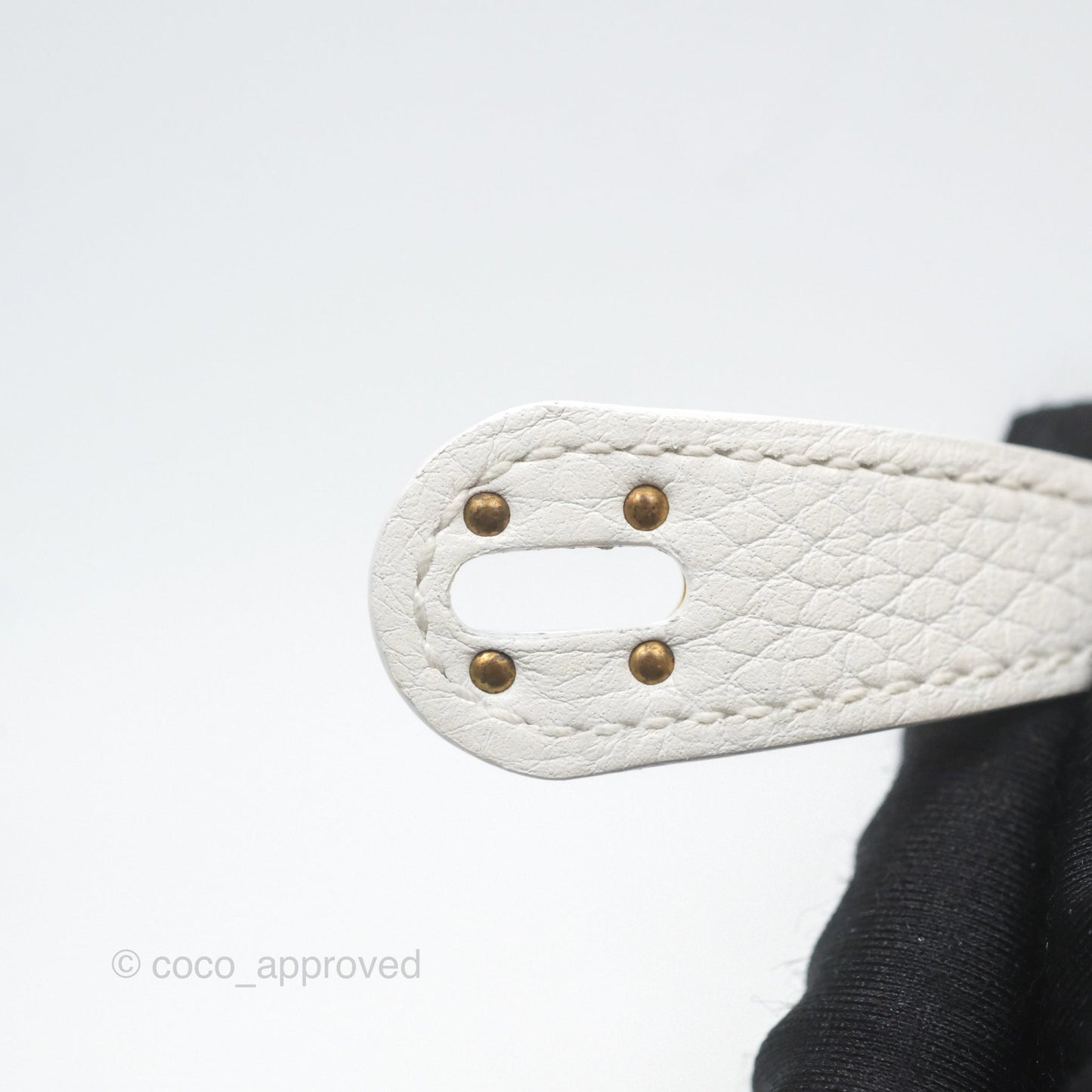 Hermès Mini Lindy 20 New White 0U Clemence Gold Hardware