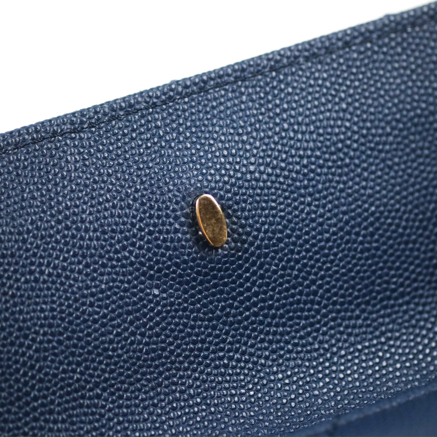 Chanel Quilted Caviar Waist Bag Navy Gold Hardware With Detachable Pouch