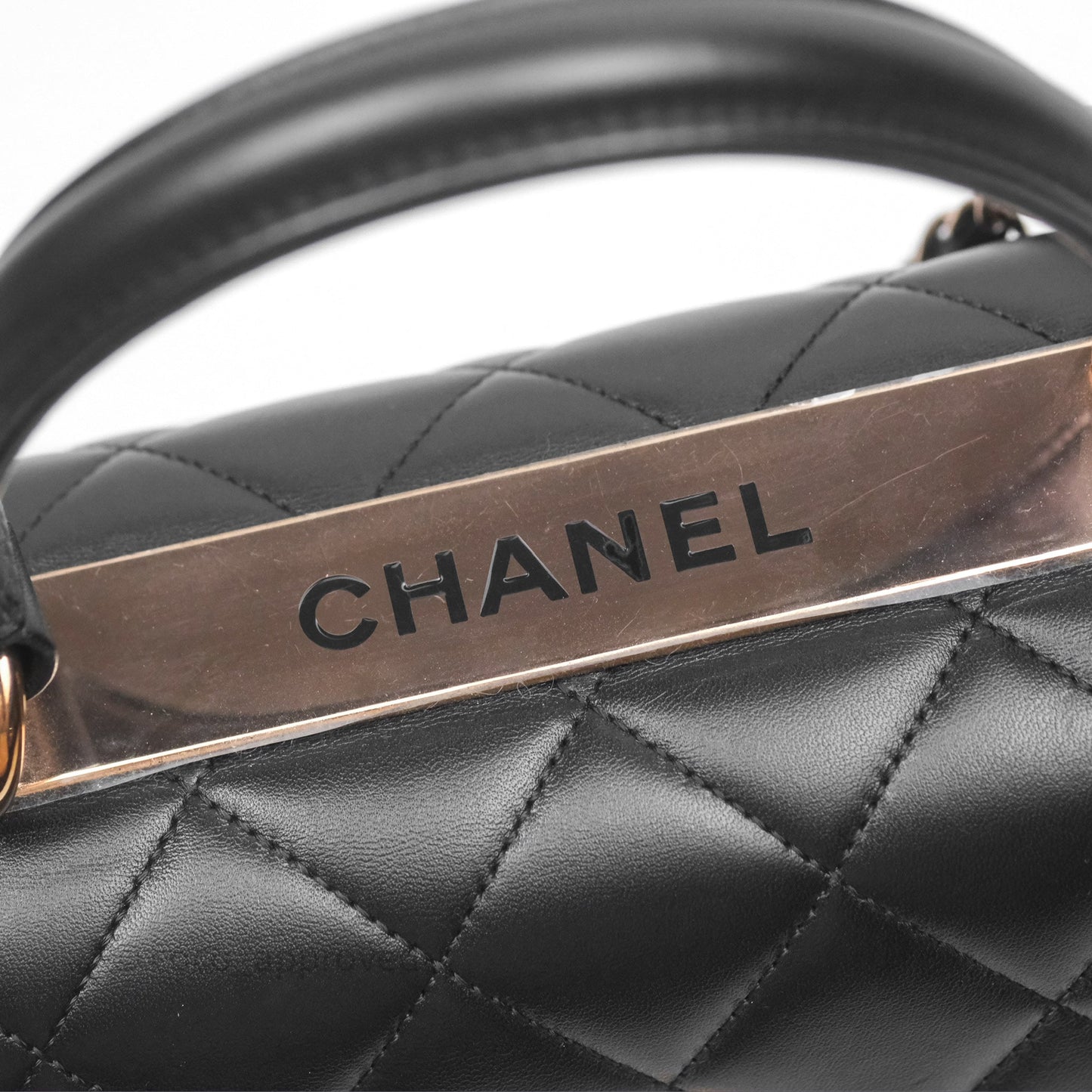 Chanel Trendy CC Small Black Lambskin Rose Gold Hardware