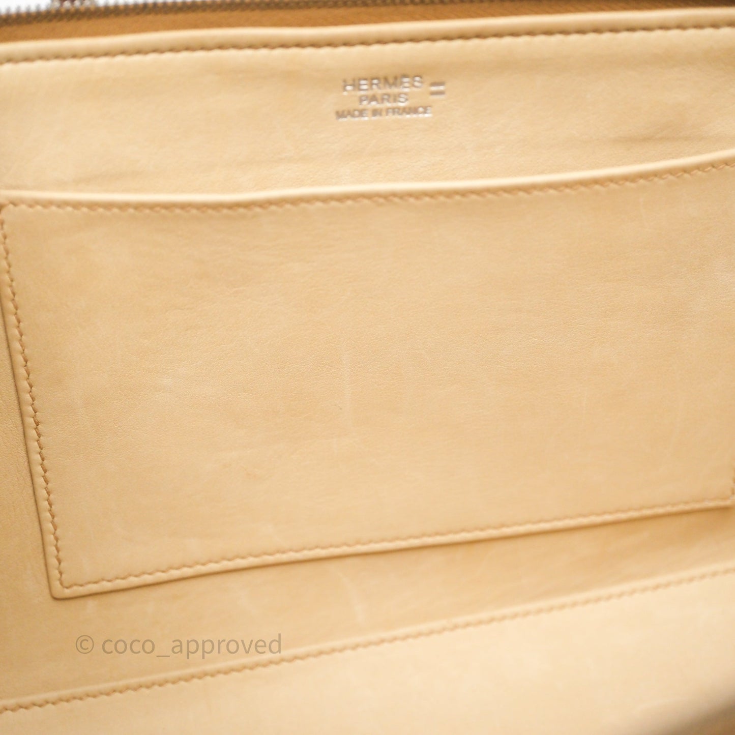 Hermès Beige Veau Doblis Salvator Lizard 27 Bombay Palladium Hardware