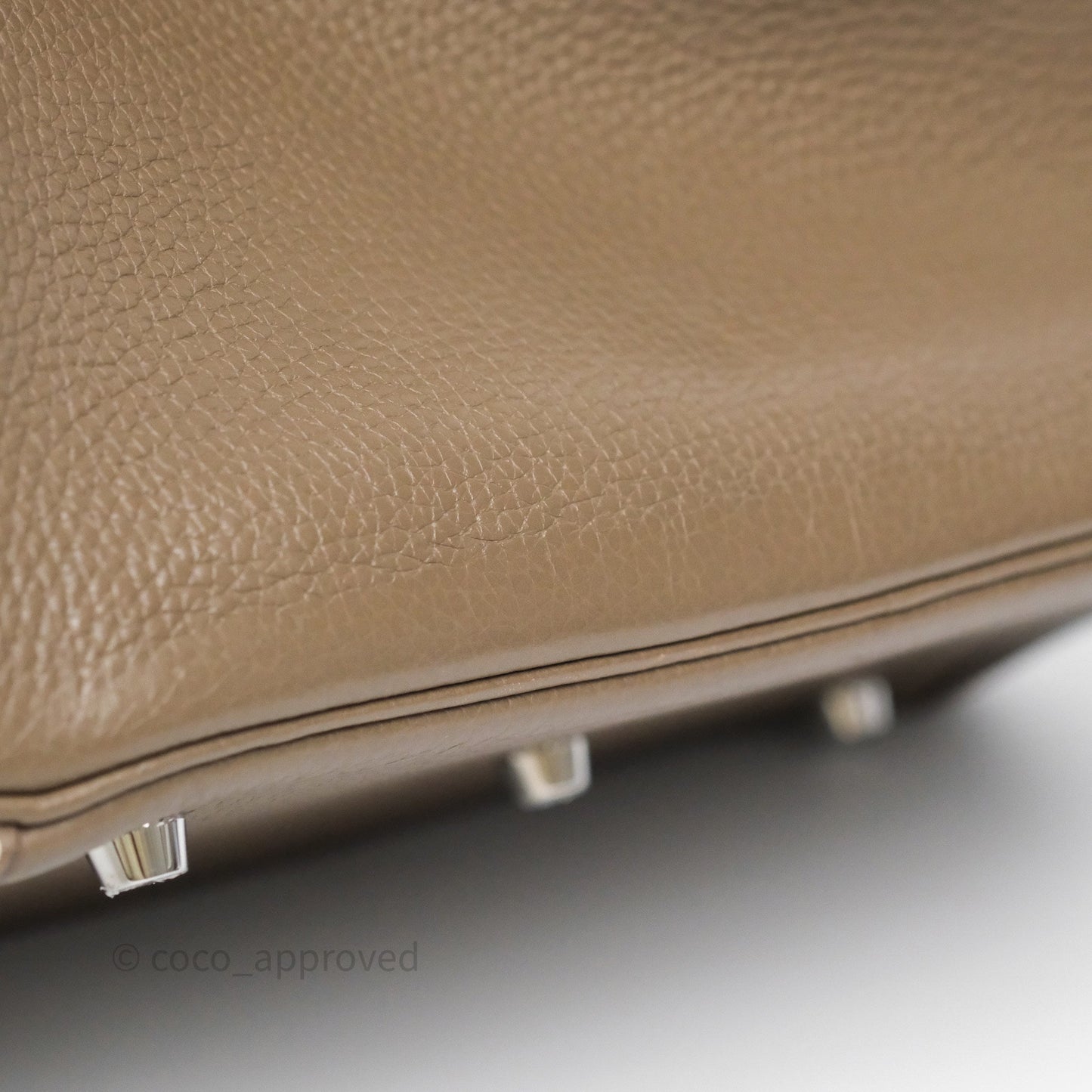 Hermès Lindy 30 Etoupe 18 Clemence Palladium Hardware