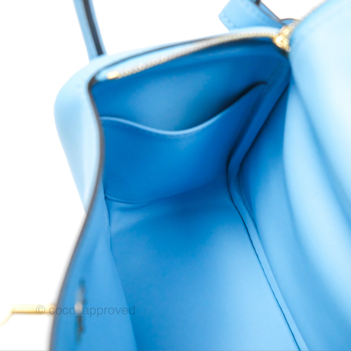 Hermès Mini Lindy 20 Celeste Swift Gold Hardware