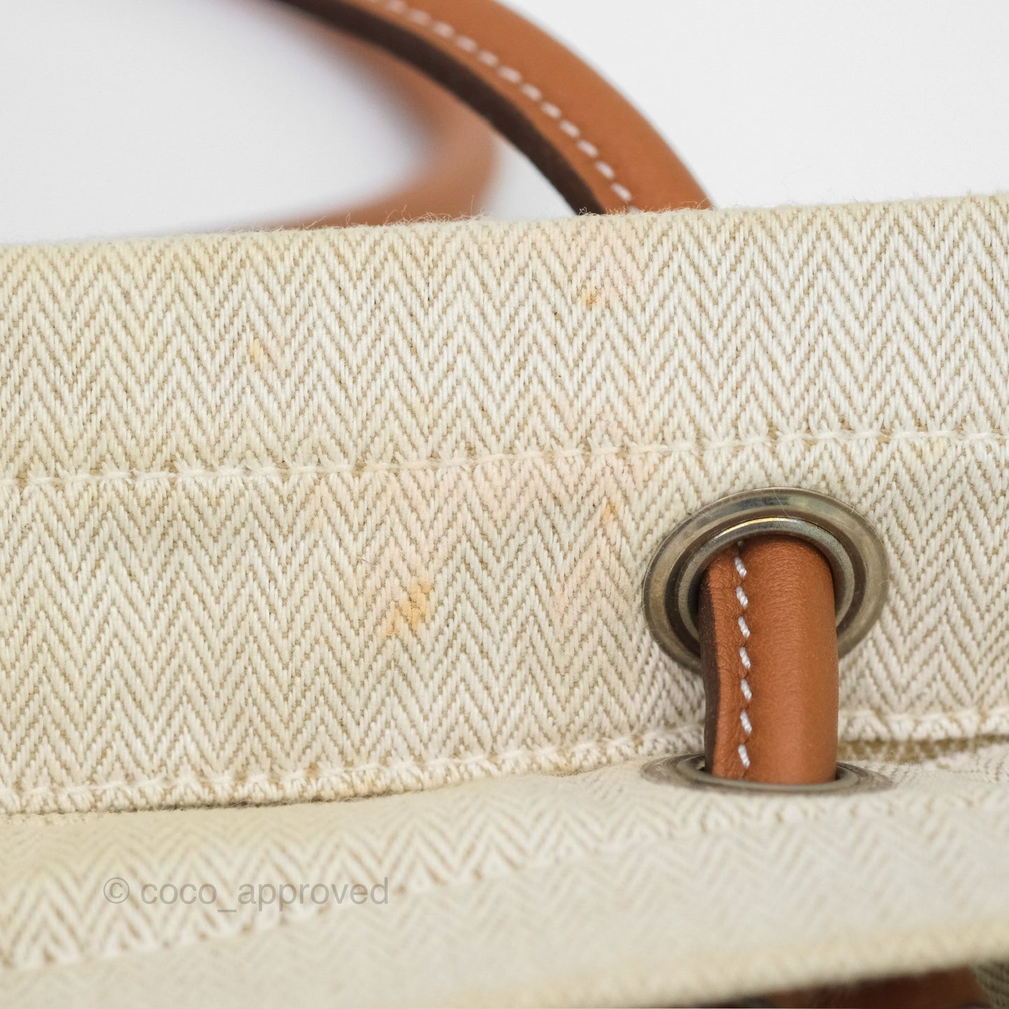Hermès Aline Canvas Tote Bag