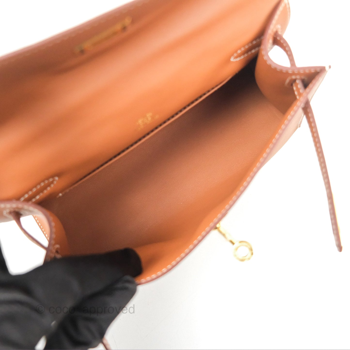 Hermès Kelly Mini Pochette Gold Swift Gold Hardware