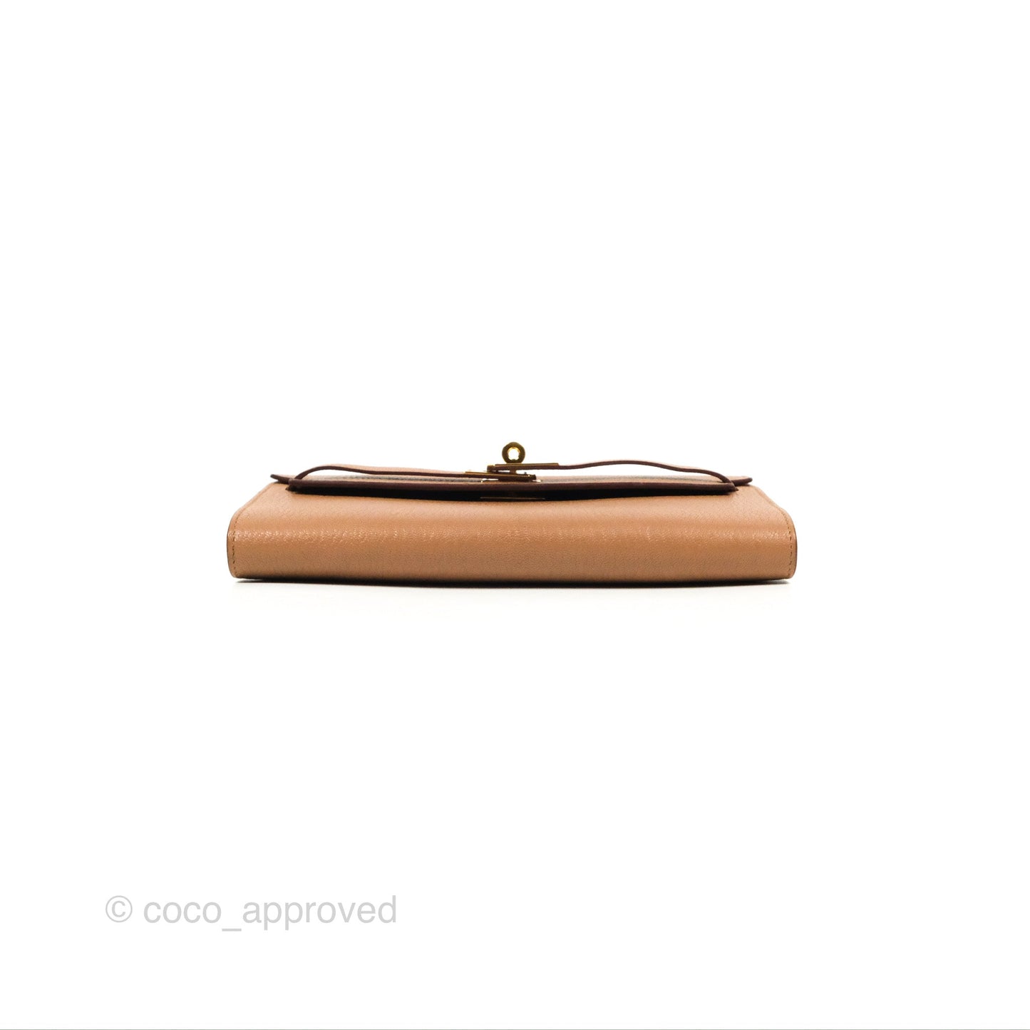 Hermès Kelly To Go Wallet Quebracho Chevre Mysore Gold Hardware