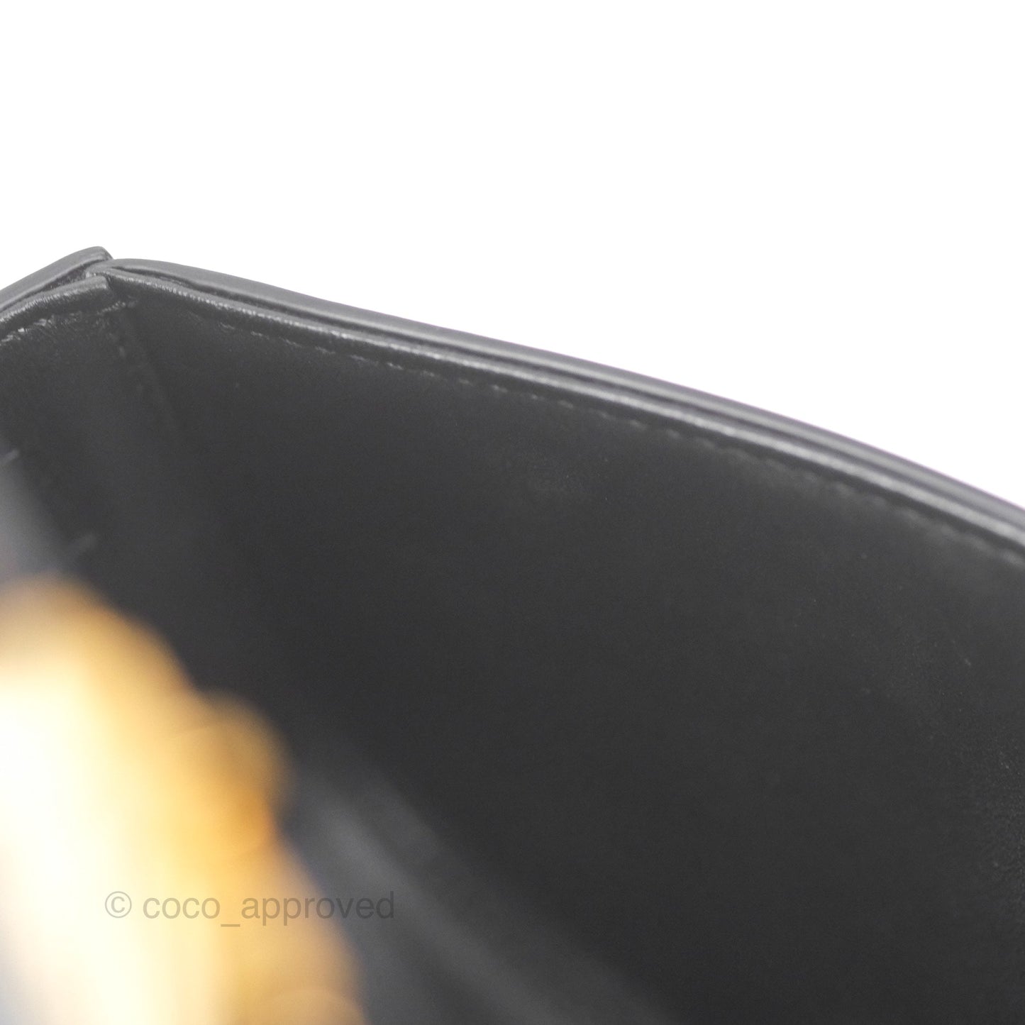 Celine Triomphe Shoulder Bag Black Calfskin