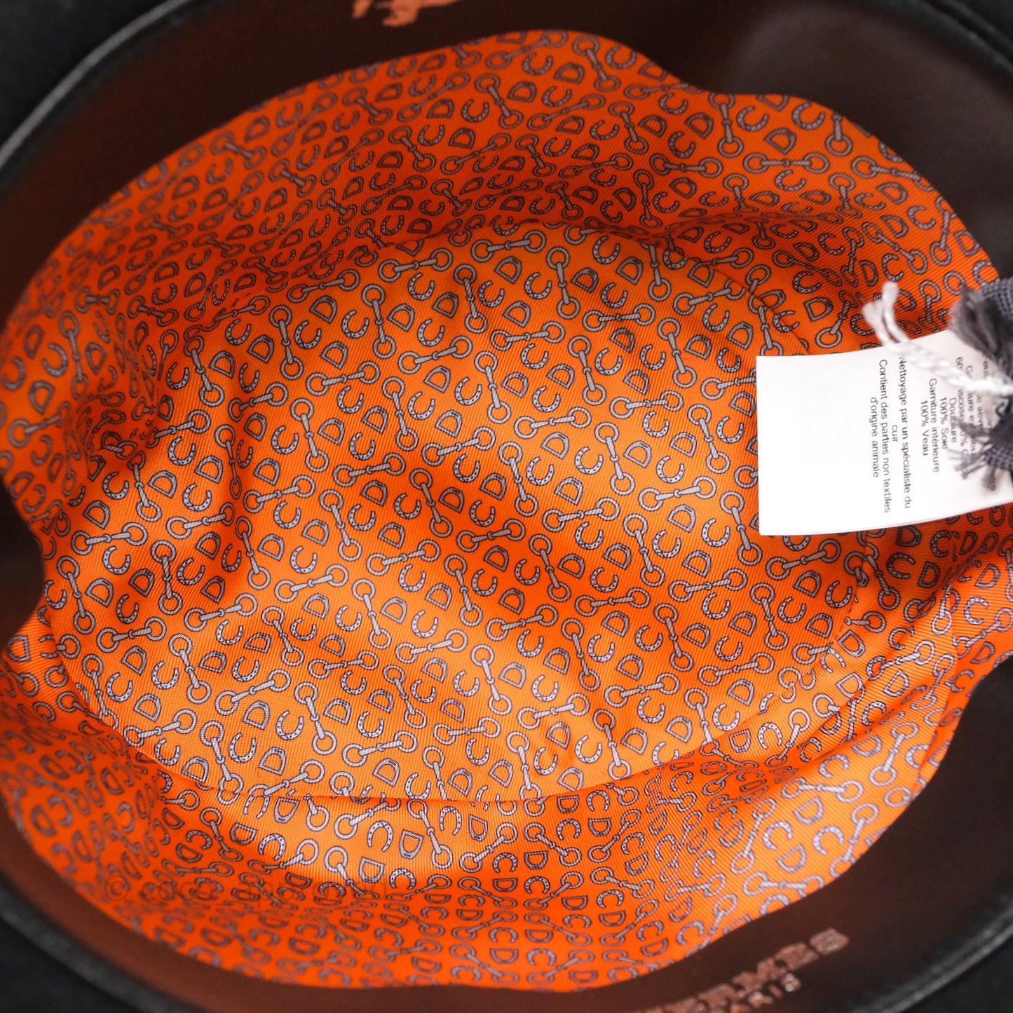 Hermès Black Trilby Hat Size 59