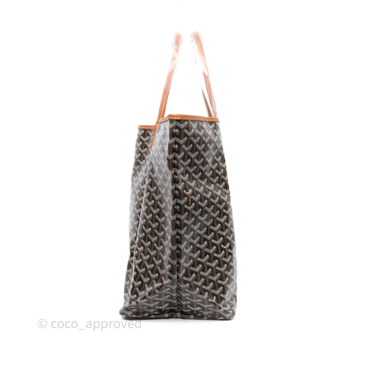 Goyard St Louis Tote GM Tan Black