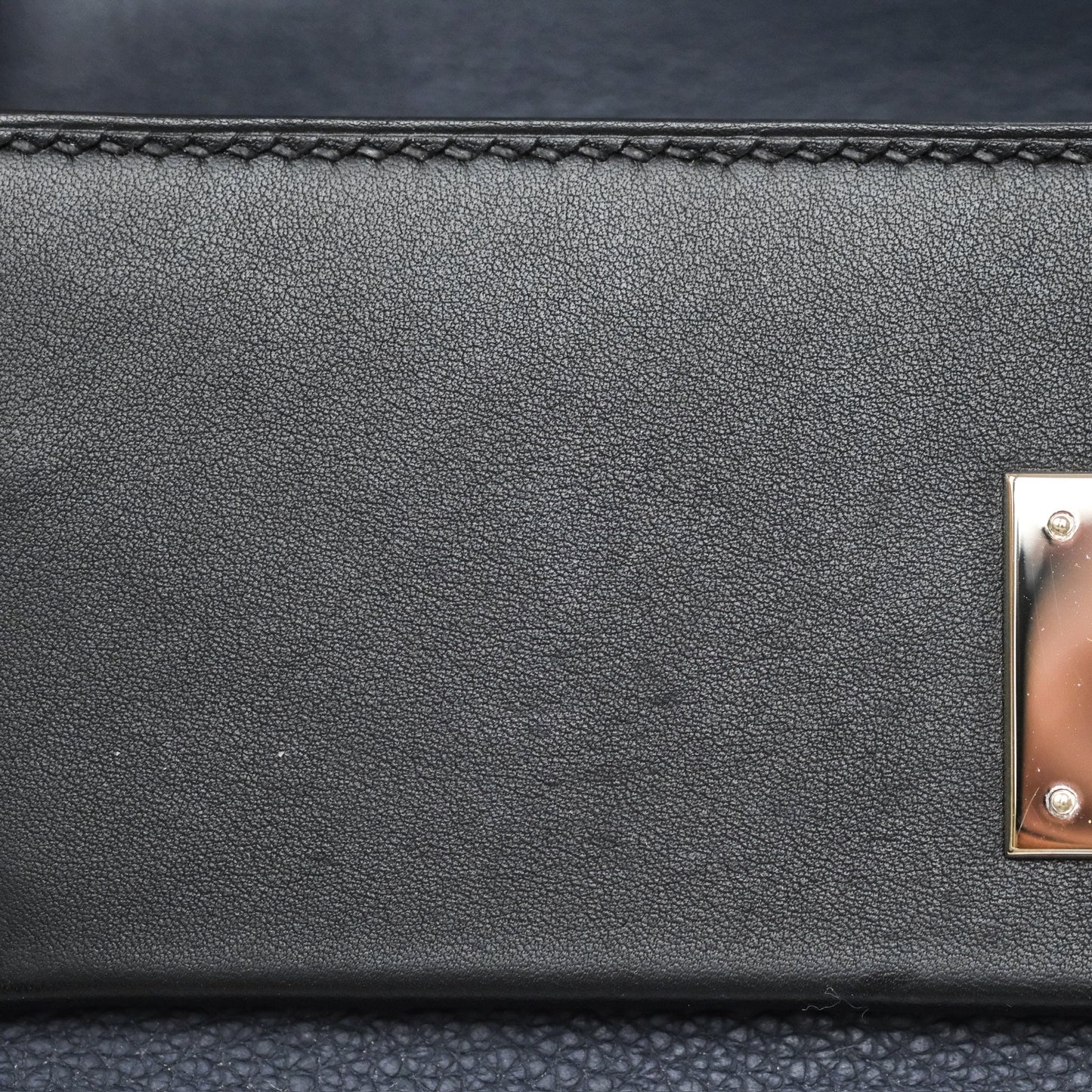 Hermès 24/24 29 Bleu Nuit 2Z / Noir Black 89 Togo/Swift Palladium Hardware