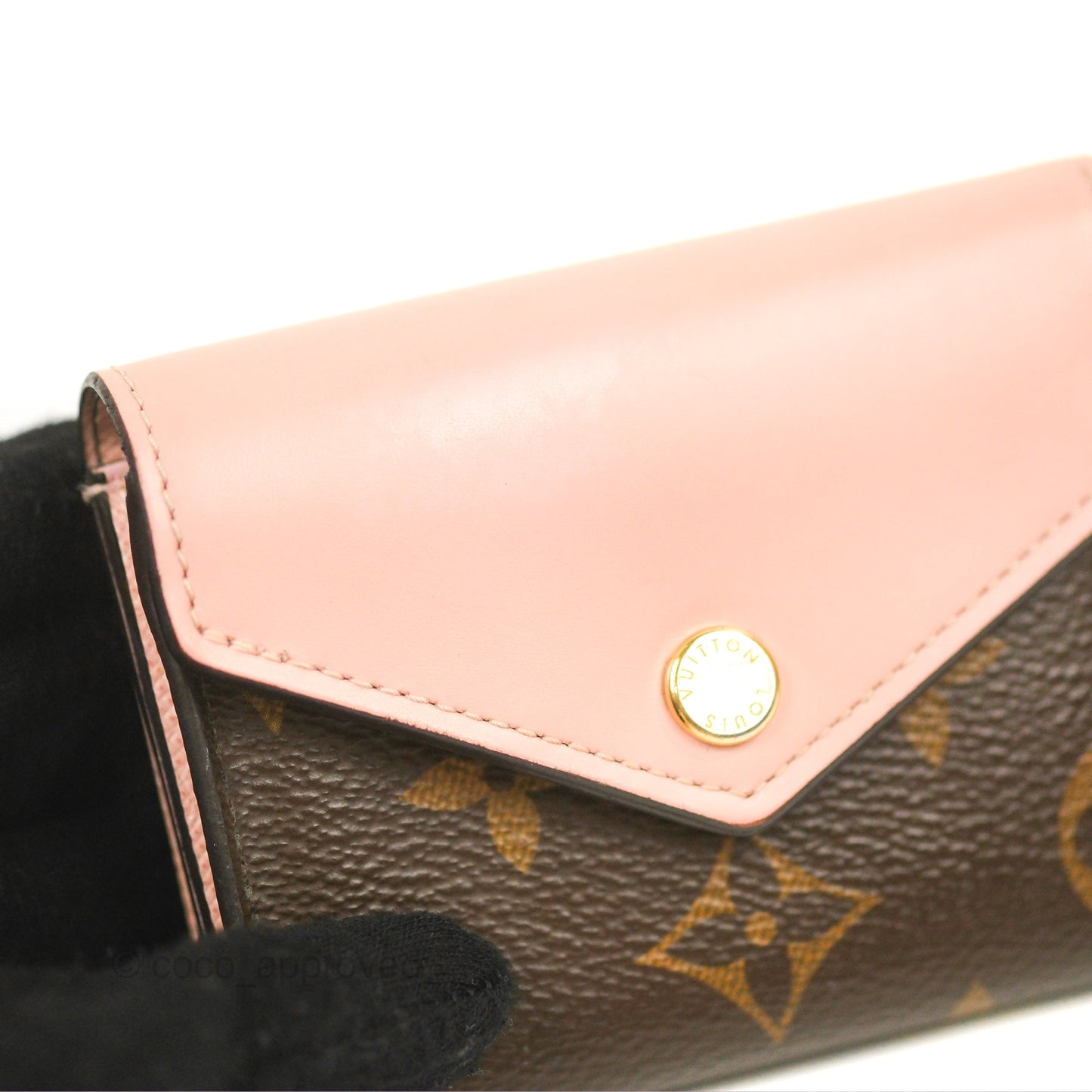 Louis Vuitton Zoé Wallet Rose Monogram Canvas