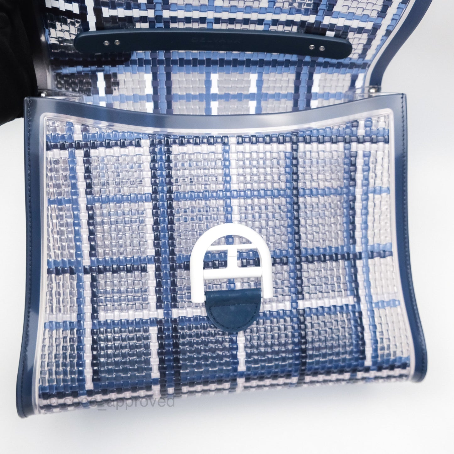 Delvaux Brillant MM Bag PVC Navy