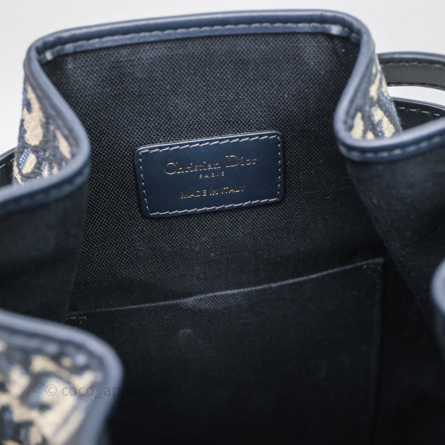 Christian Dior Medium O C'est Dior Bucket Bag Blue Dior Oblique Jacquard