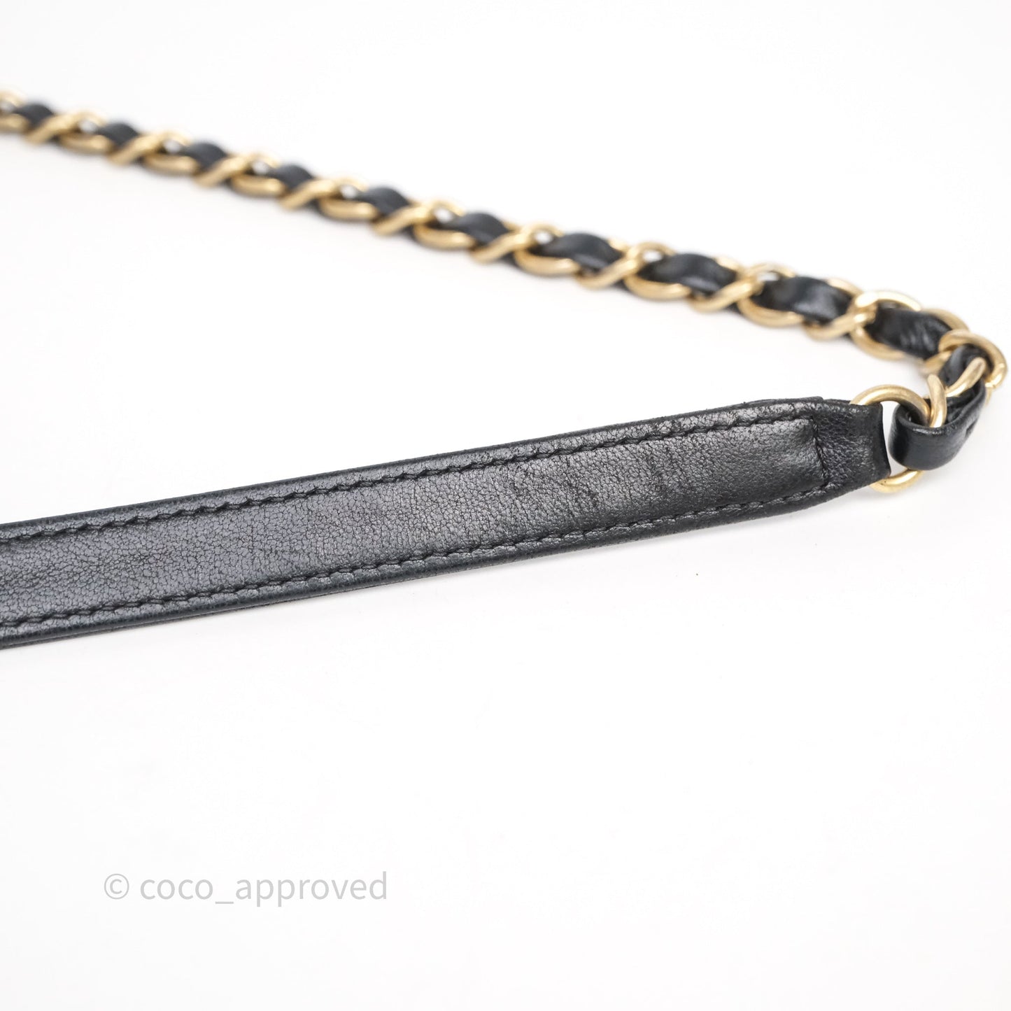 Chanel Quilted Large CC Filigree Vanity Case Navy Black Caviar Aged Gold Hardware