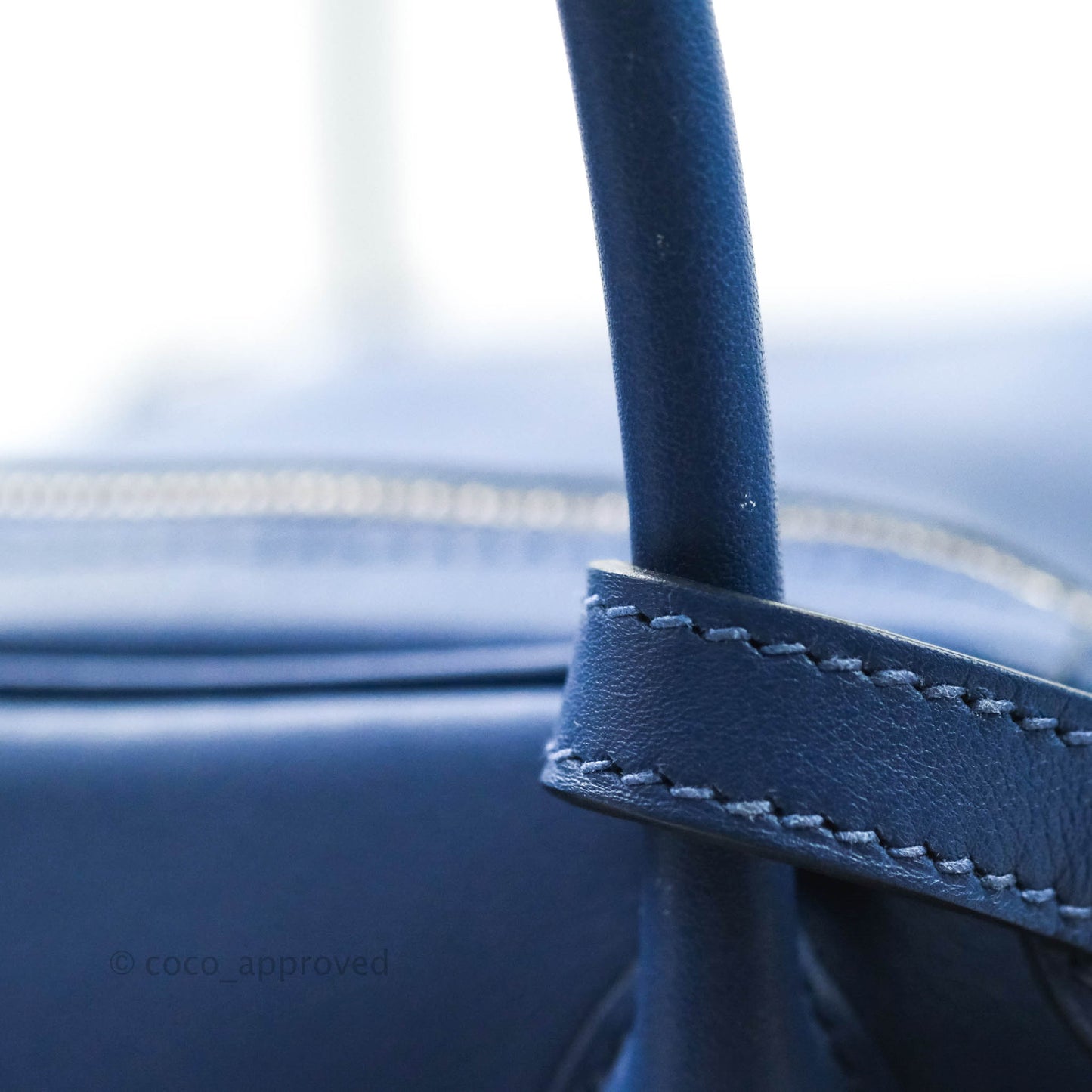 Hermès Lindy 26 Tressage de Cuir Swift Bleu Brighton Palladium Hardware