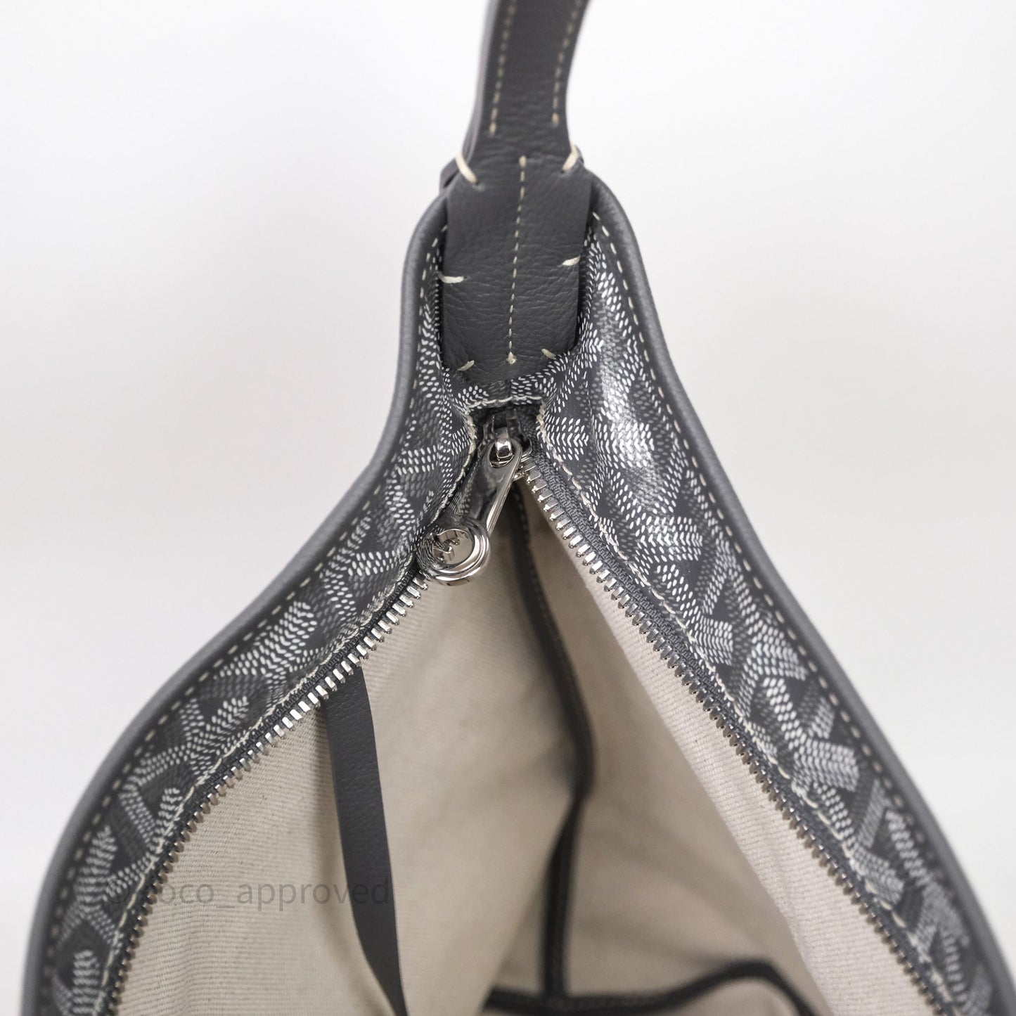 Goyard Bohème Hobo Bag Grey Goyardine Canvas