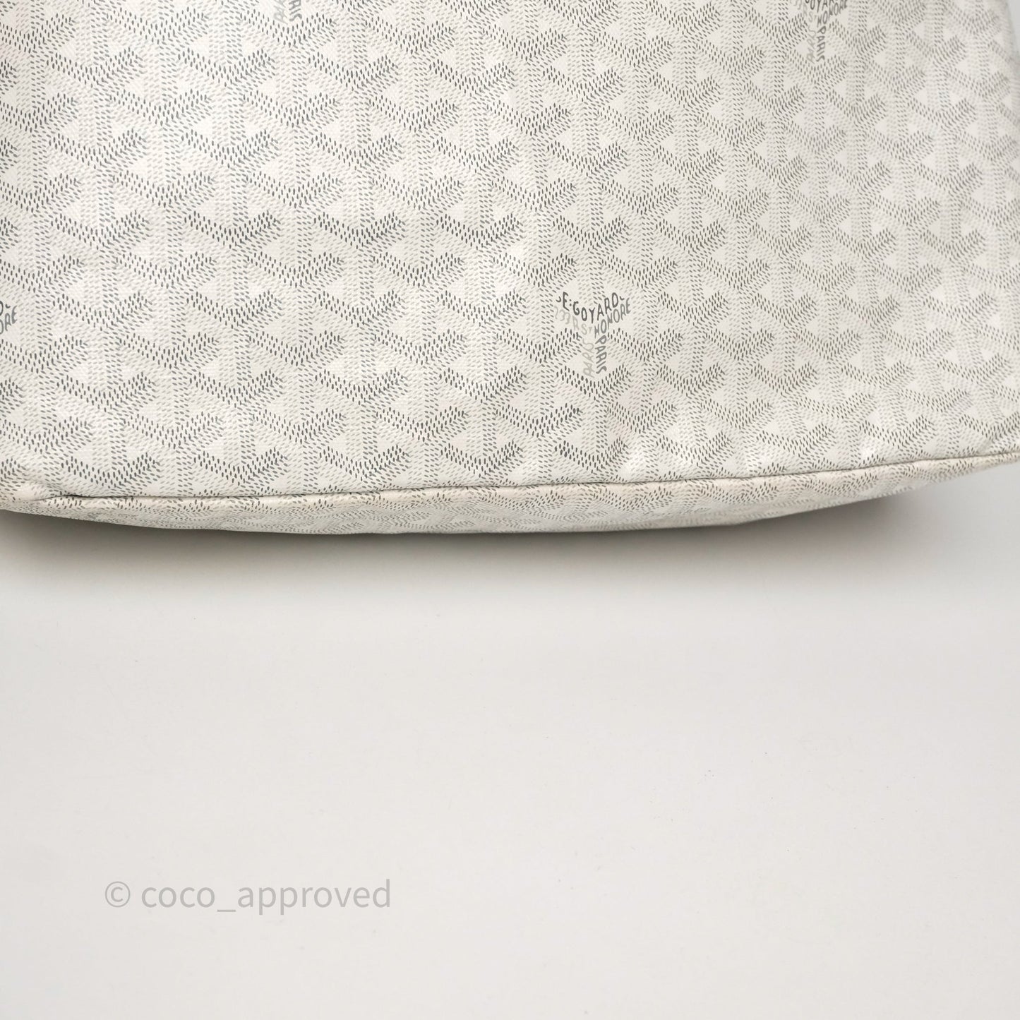 Goyard St Louis Tote PM White