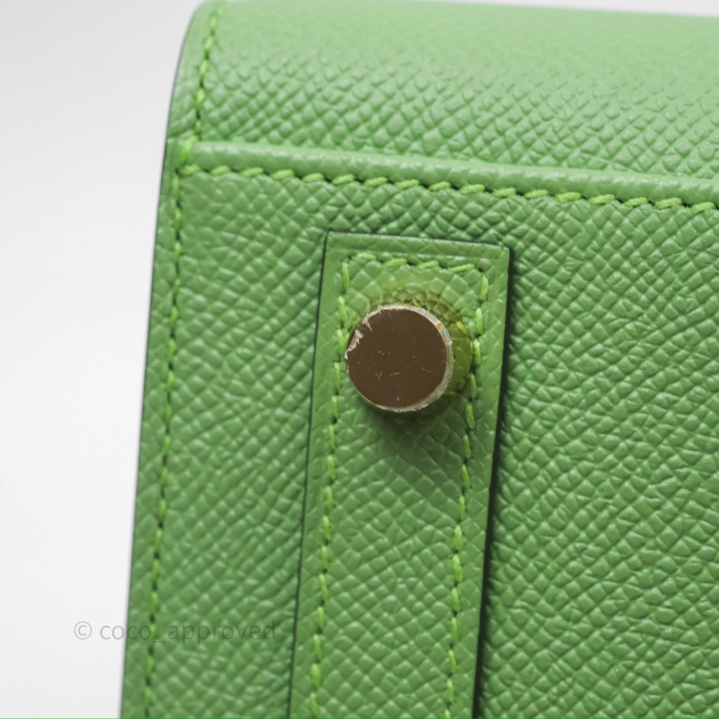 Hermès Birkin 25 Sellier Vert Criquet 3I Epsom Gold Hardware