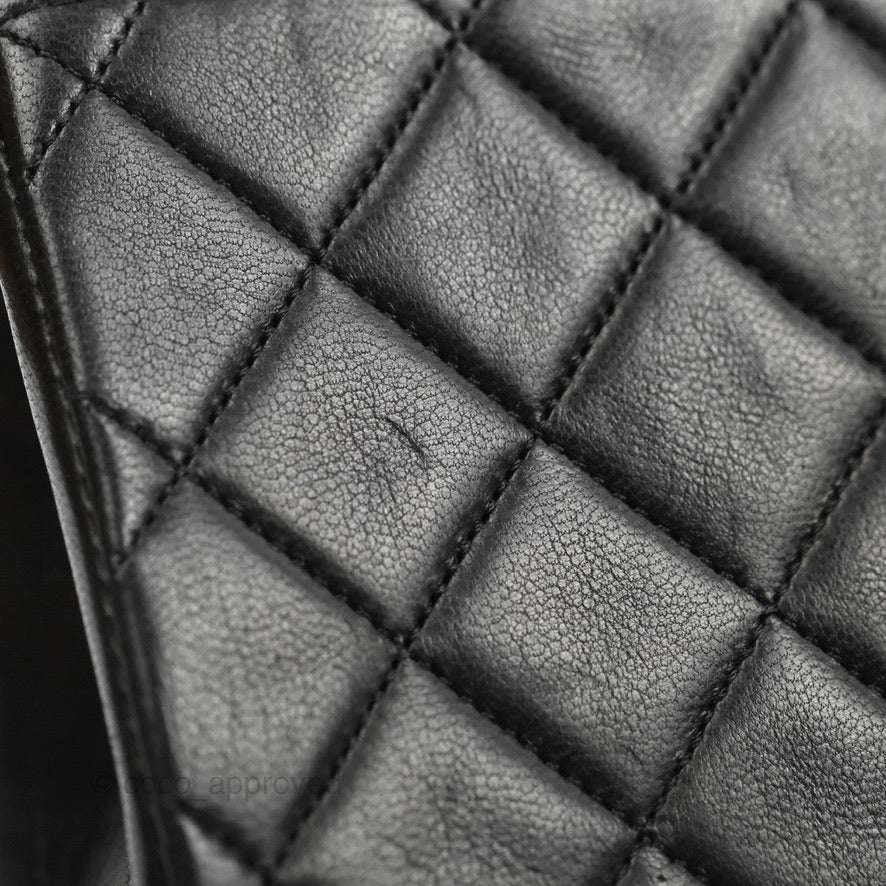 Chanel Vintage Round Flap Bag Quilted Lambskin Gold Hardware