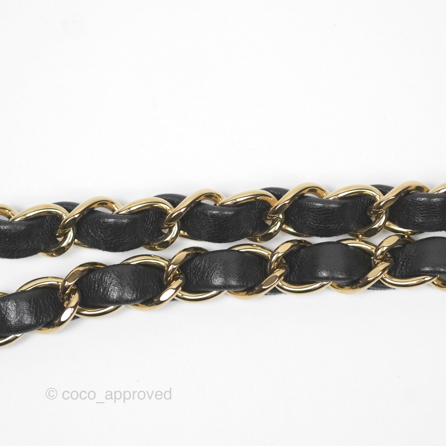 Chanel Mini Square Black Lambskin Gold Hardware