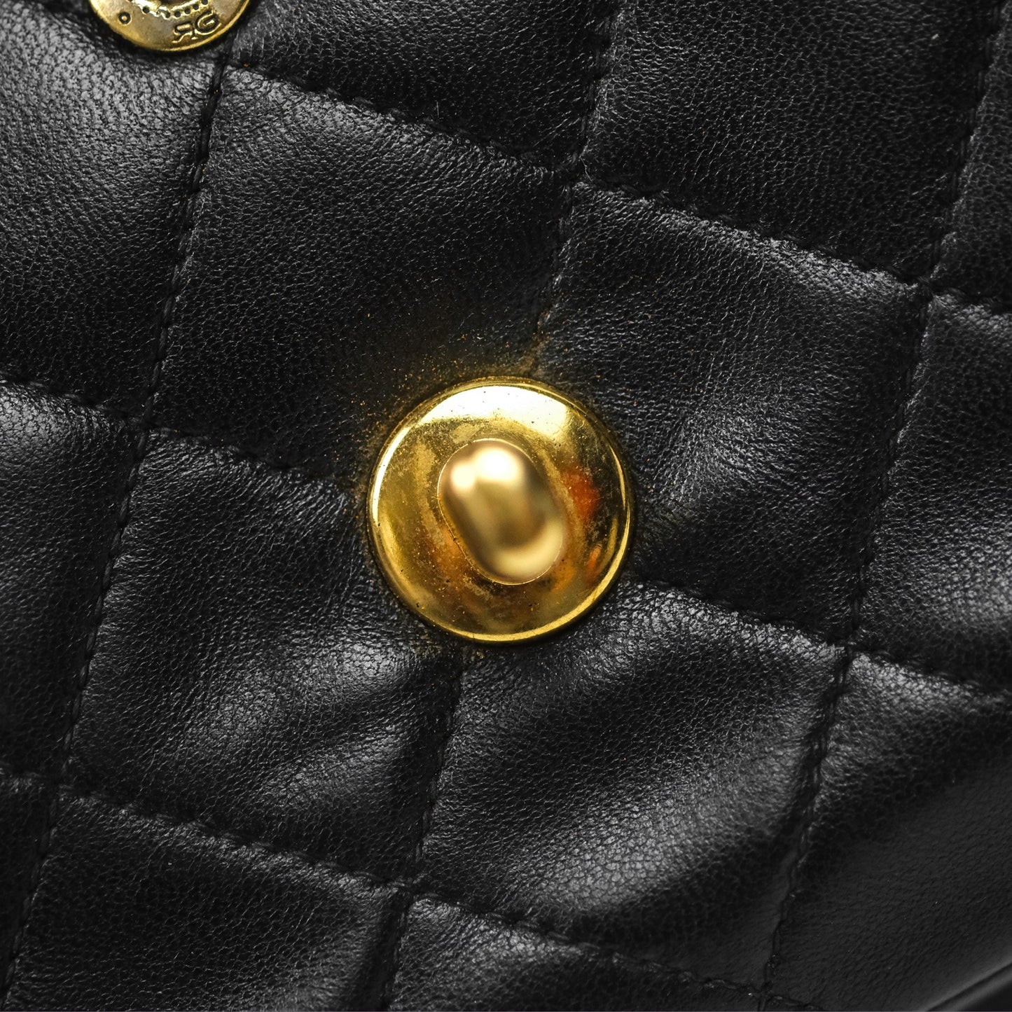 Chanel Classic Vintage Small Flap Black Lambskin 24K Gold Hardware