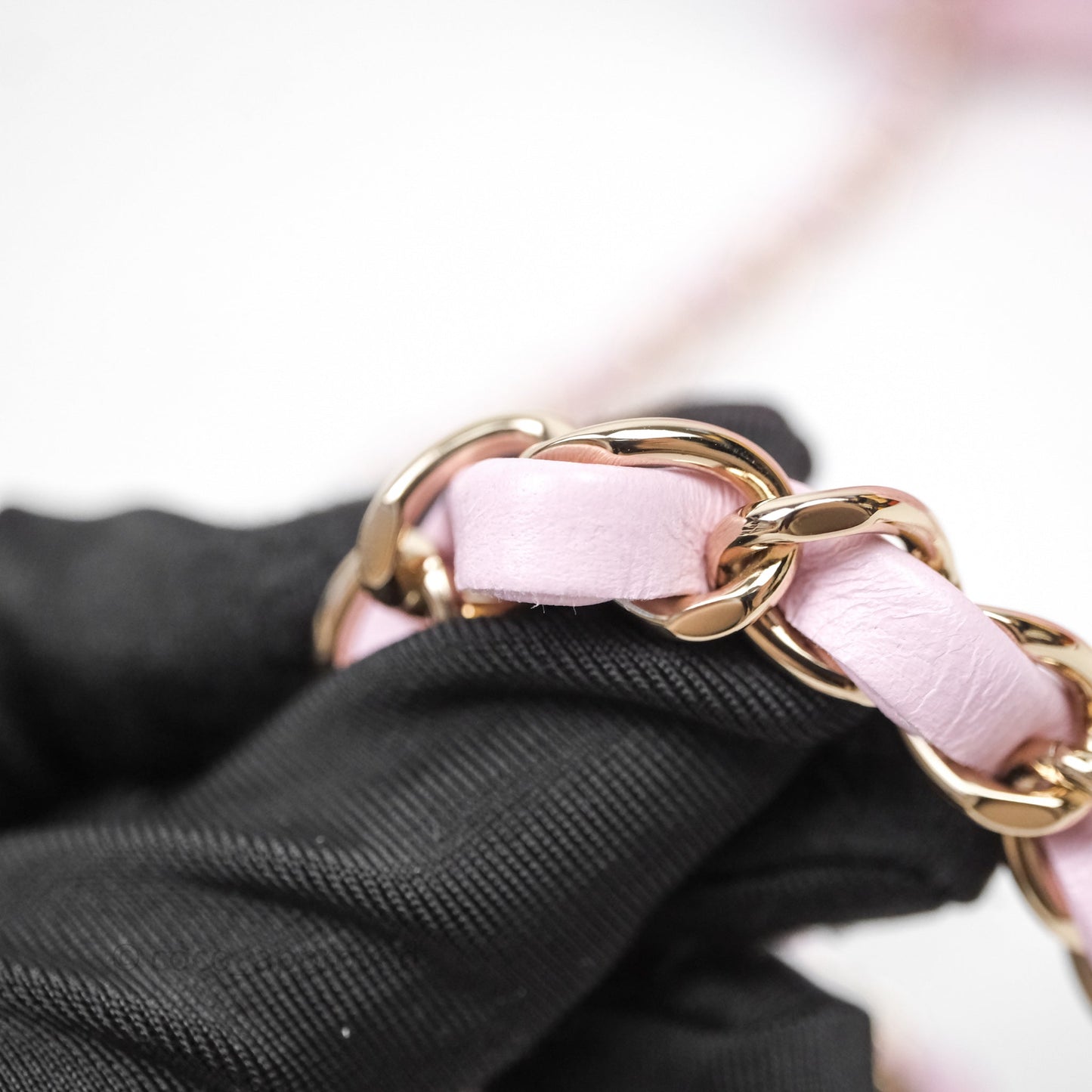 Chanel Classic Mini Rectangular Flap Pink Tweed Gold Hardware