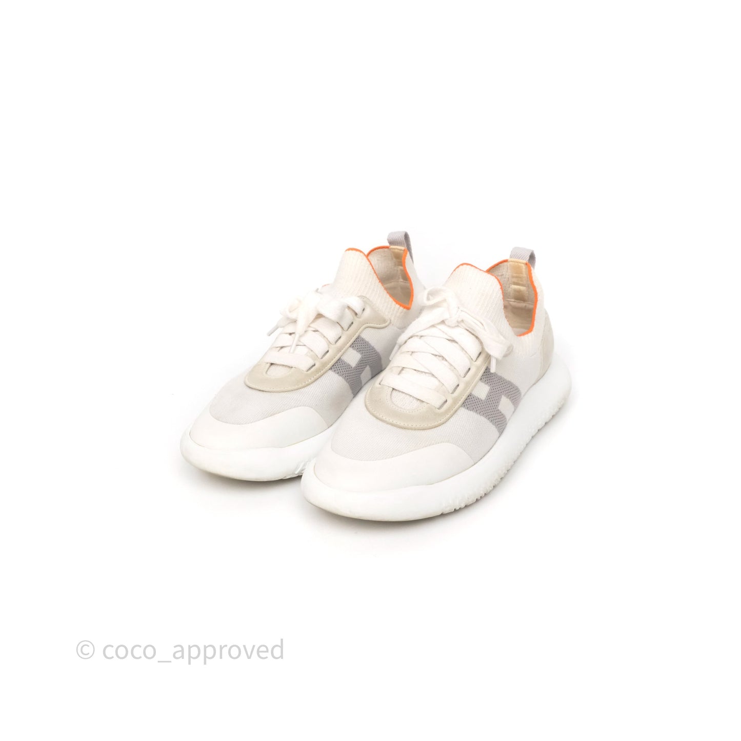 Hermès Crew Sneaker White Size 38